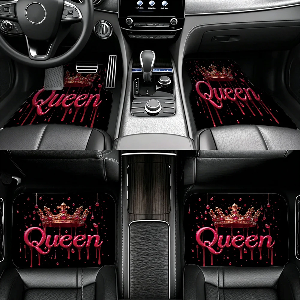 5pcs Red Diamond Crown Car Floor Mats Universal Front Rear Trunk Mats Anti-Slip Floor Mats Accessories and Decoration Cars
5pcs Red Diamond Crown Car Floor Mats Universal Front Rear Trunk Mats Anti-Slip Floor Mats Accessories and Decoration Cars