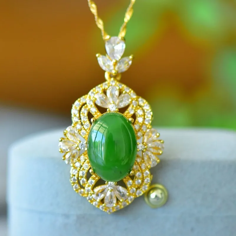 Exquisite Copper Inlaid Hetian Jade Jasper Luxury Inlaid Fashionable Simple Jade Pendant
Exquisite Copper Inlaid Hetian Jade Jasper Luxury Inlaid Fashionable Simple Jade Pendant