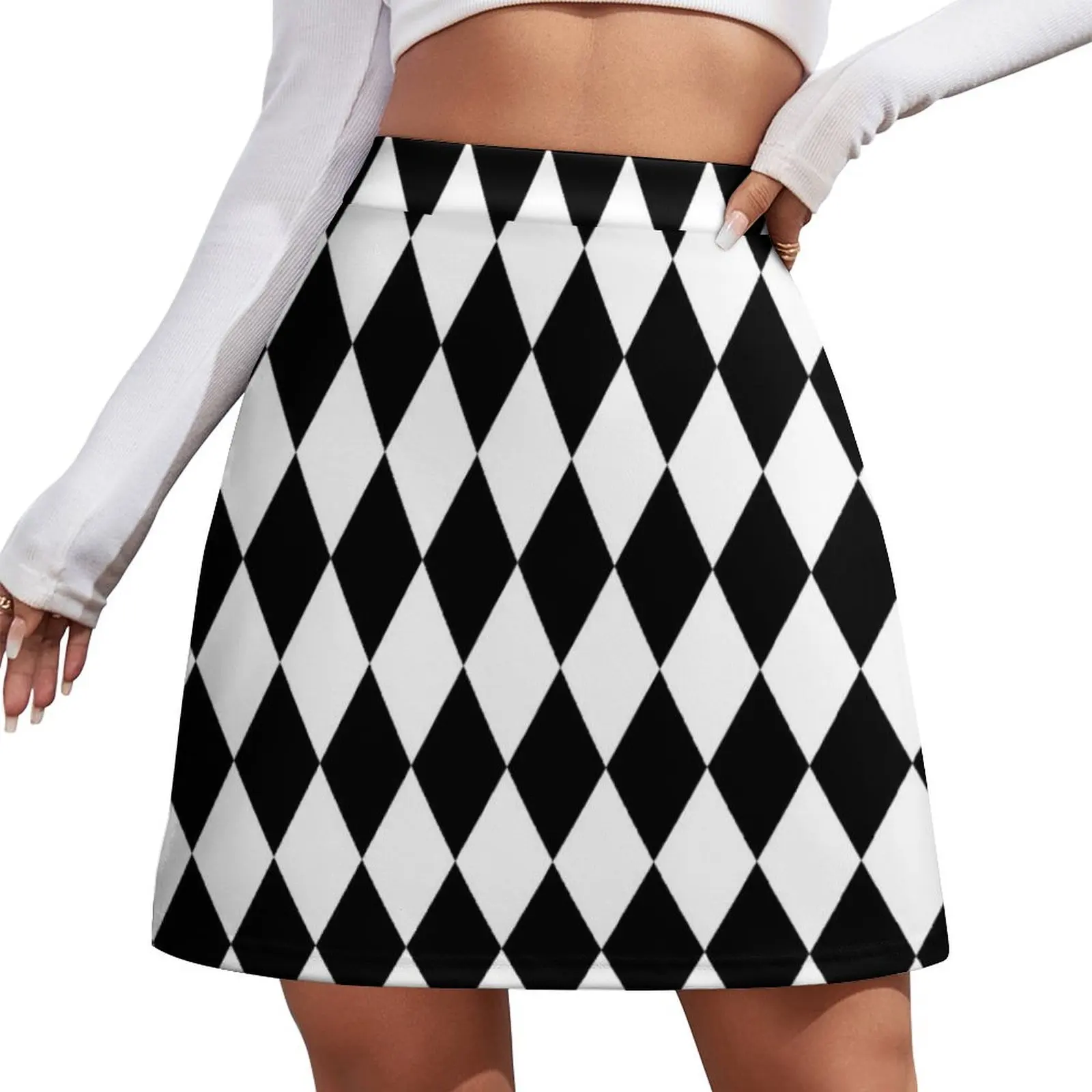 Harlequin Diamond Pattern (black/white) Mini Skirt Female clothing School uniform Mini Skirt
Harlequin Diamond Pattern (black/white) Mini Skirt Female clothing School uniform Mini Skirt