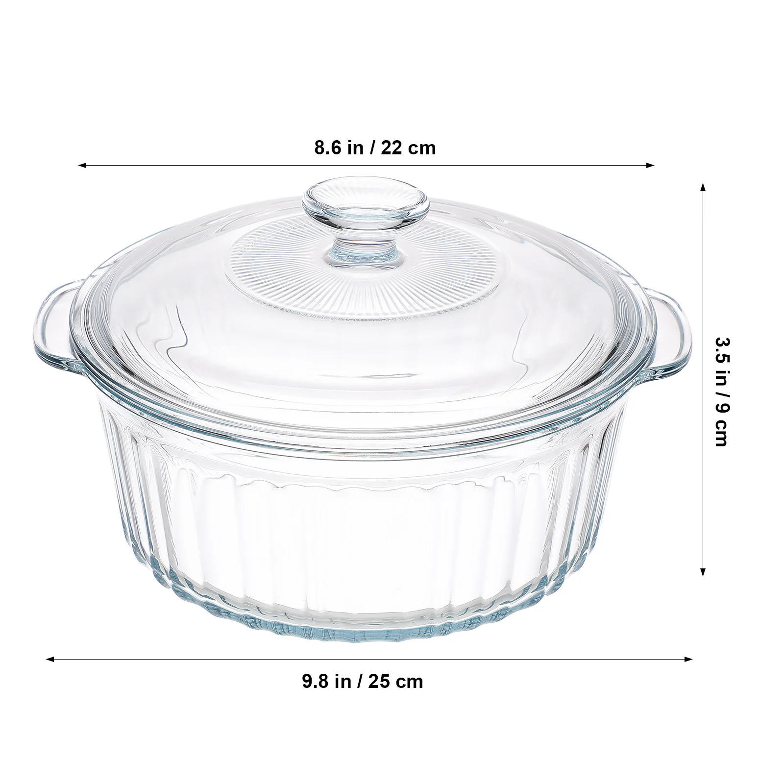 Round Glass Casserole Dish Clear Lid Safe Cooking Even Temperature Versatile Use Transparent Aesthetic
Round Glass Casserole Dish Clear Lid Safe Cooking Even Temperature Versatile Use Transparent Aesthetic