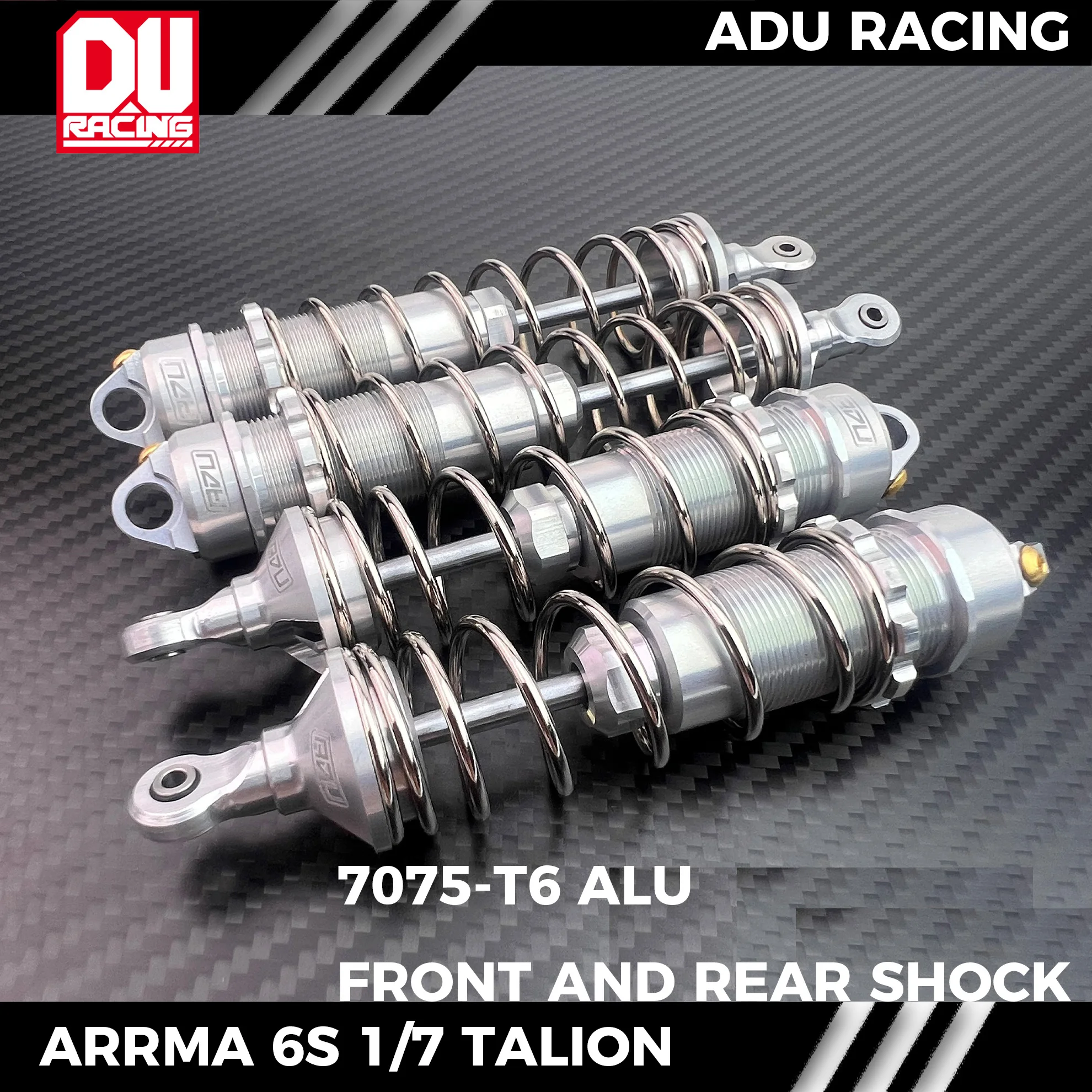 ADU RACING 7075-T6 ALU SHOCK SET WITHOUT OIL FOR ARRMA 6S 1/7 NEW TALION EXB
ADU RACING 7075-T6 ALU SHOCK SET WITHOUT OIL FOR ARRMA 6S 1/7 NEW TALION EXB