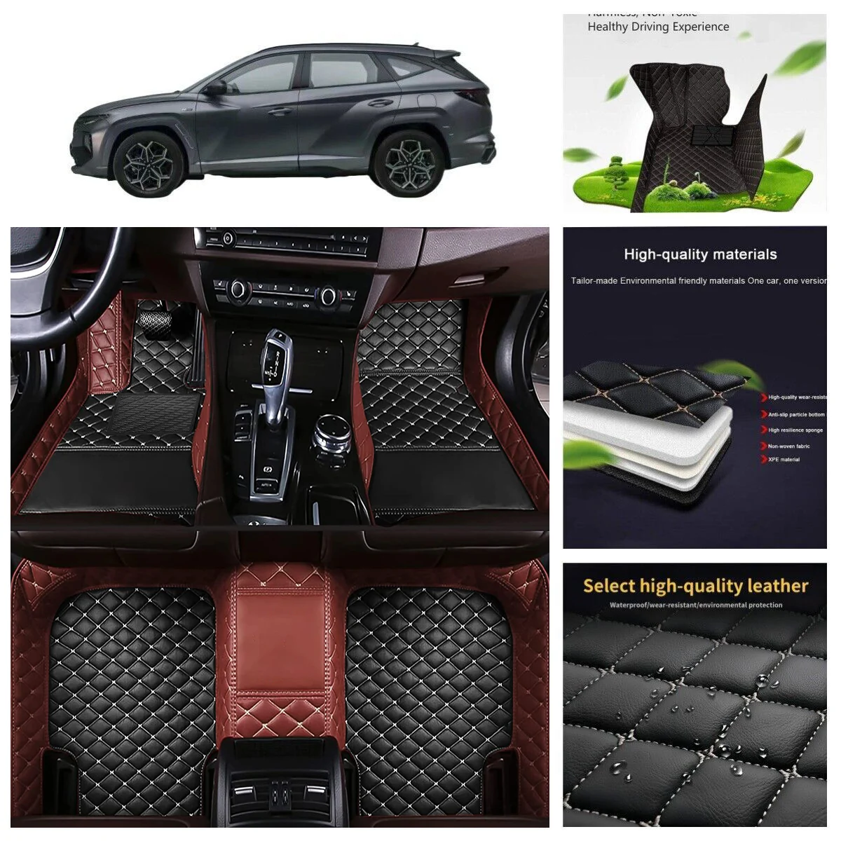 Custom Car Floor Mats For BMW 2 Coupe F22 Convertible F23 GranCoupe F44 Auto Carpets PU-leather waterproof Foot Coche floor
Custom Car Floor Mats For BMW 2 Coupe F22 Convertible F23 GranCoupe F44 Auto Carpets PU-leather waterproof Foot Coche floor