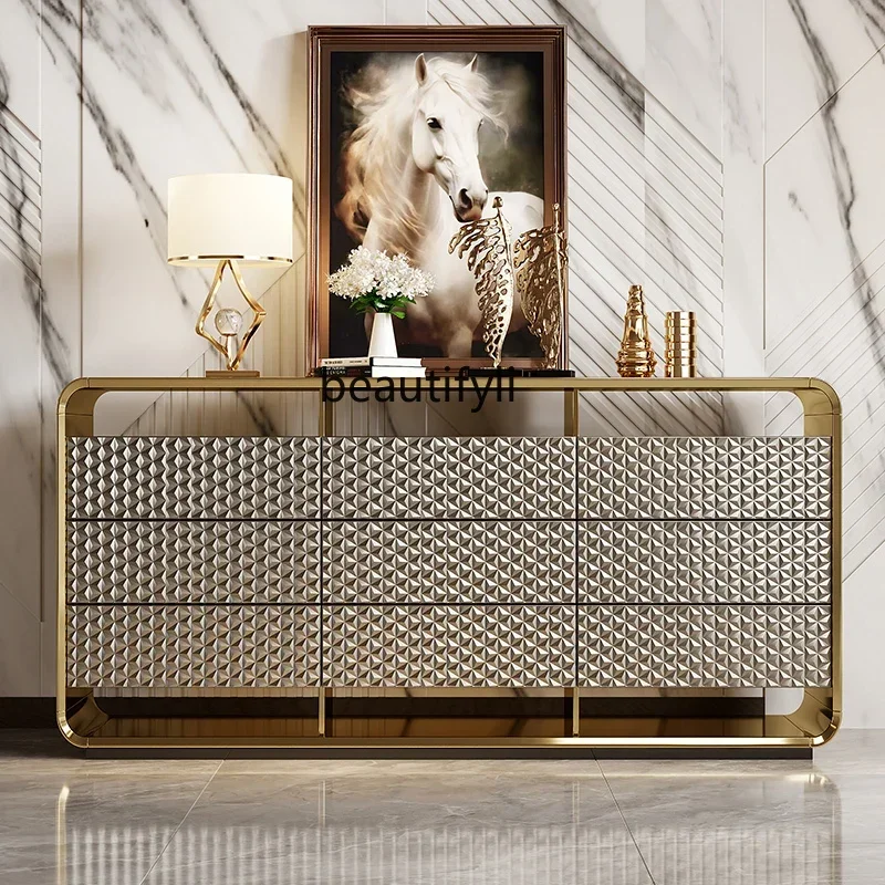 AItalian light luxury chest sofa solid wood dining side cabinet living room entrance cabinet paint bedside cabinet
AItalian light luxury chest sofa solid wood dining side cabinet living room entrance cabinet paint bedside cabinet