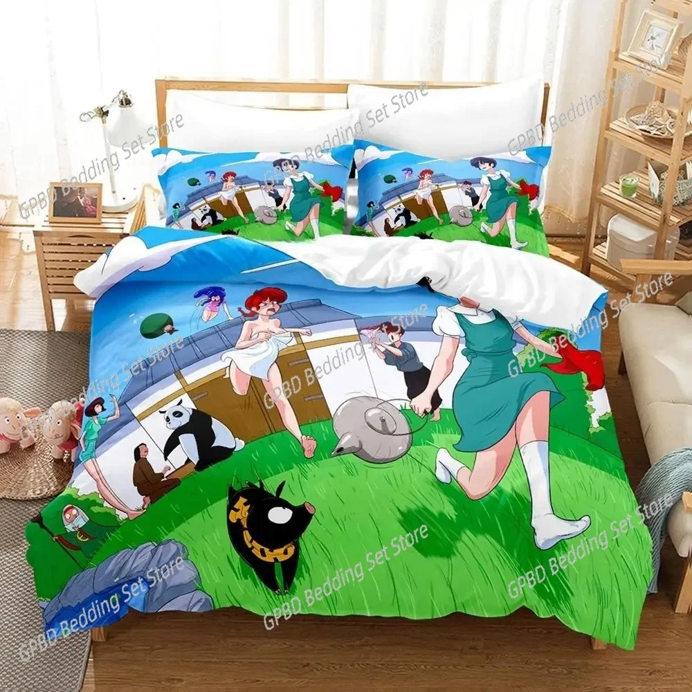 Ranma 12 Bedding Set Single Twin Full Queen King Size Bed Set Adult Kid Bedroom Duvet cover Sets 3D Print Anime Bed Sheet Set
Ranma 12 Bedding Set Single Twin Full Queen King Size Bed Set Adult Kid Bedroom Duvet cover Sets 3D Print Anime Bed Sheet Set