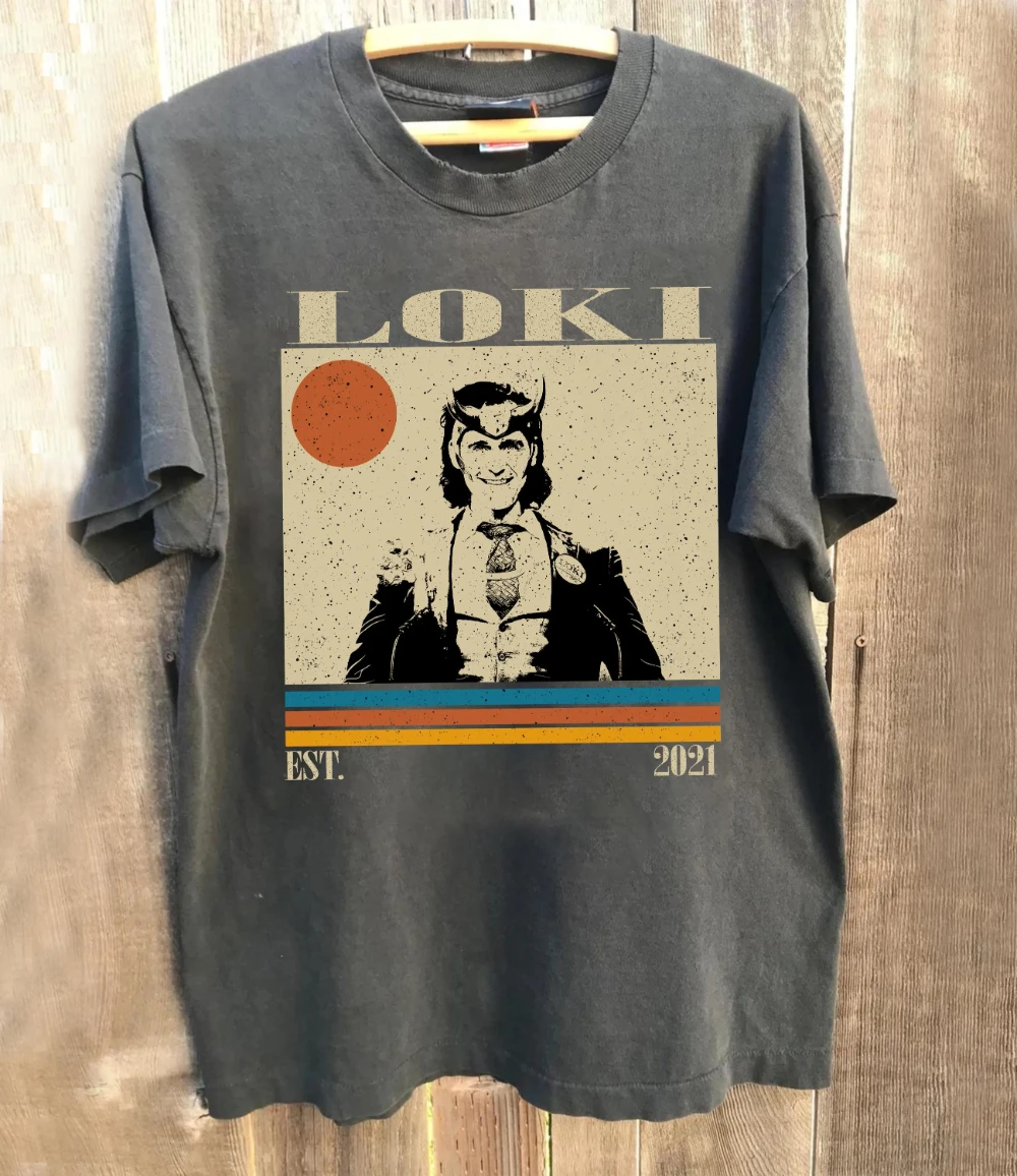 New Loki TV Retro Movie T-Shirt Casual Loose-fitting Top Unisex Pure Cotton All-Season Base Layer Streetwear
New Loki TV Retro Movie T-Shirt Casual Loose-fitting Top Unisex Pure Cotton All-Season Base Layer Streetwear