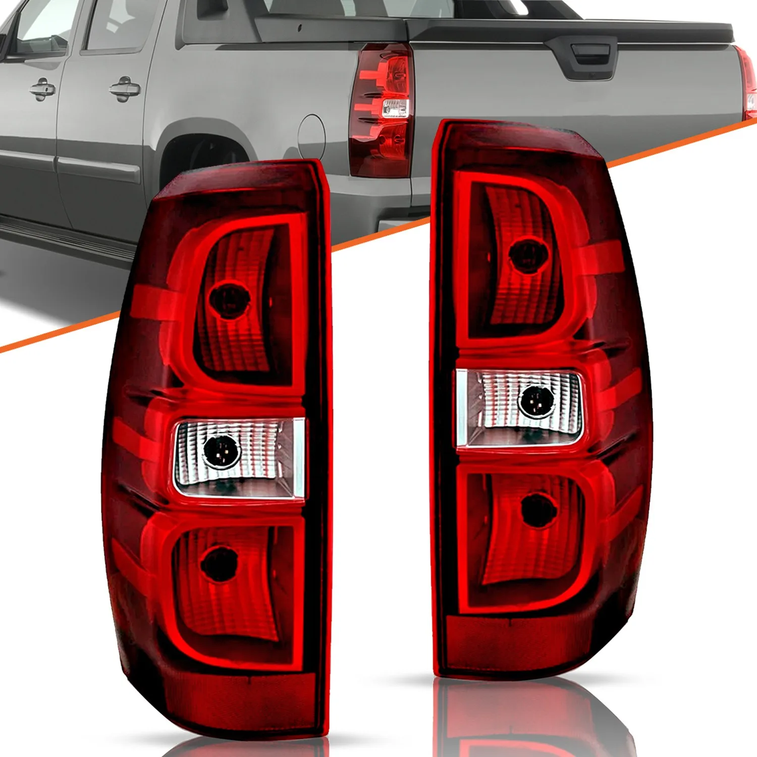 Halogen Tail Lights For 2007-2013 Chevy Chevrolet Avalanche LH&RH Side w/Bulbs
Halogen Tail Lights For 2007-2013 Chevy Chevrolet Avalanche LH&RH Side w/Bulbs