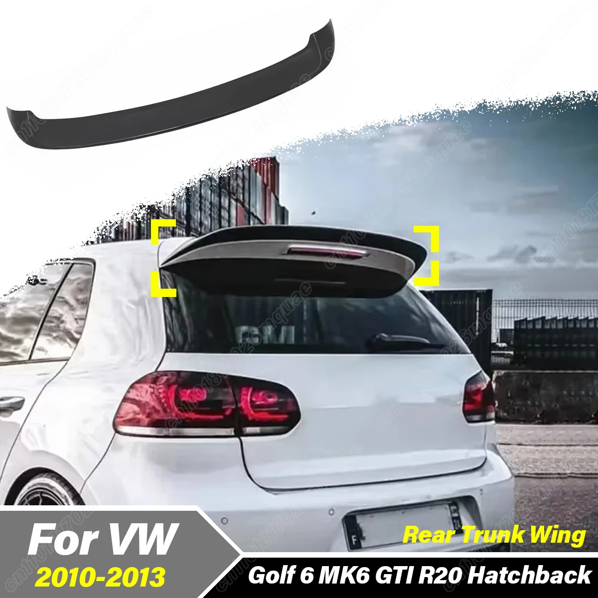 For Volkswagen Golf 6 GTI MK6 GTI R20 Hatchback 2010 2011 2012 2013 Car Rear Roof Spoiler Wing Exterior Decoration Body Kit
For Volkswagen Golf 6 GTI MK6 GTI R20 Hatchback 2010 2011 2012 2013 Car Rear Roof Spoiler Wing Exterior Decoration Body Kit