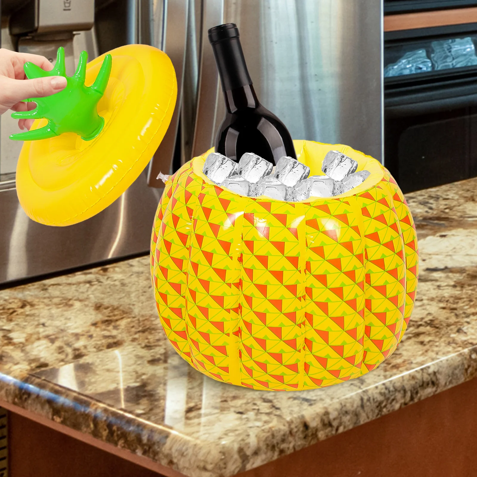 Inflatable Ice Bucket PVC Portable Foldable Floating Cooler Beer Wine Water Pineapple Shape Outdoor Travel Camping Practical Use
Inflatable Ice Bucket PVC Portable Foldable Floating Cooler Beer Wine Water Pineapple Shape Outdoor Travel Camping Practical Use