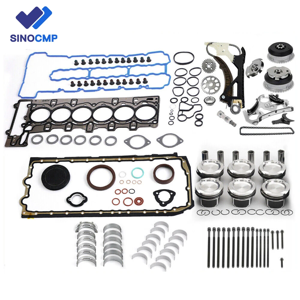 N54 Engine Rebuild Overhaul Kit & Timing Chain Oil Pump Guide Set For BMW E82 E88 E90 E91 E92 E93 135i 335i 535i 740i X6 Z4 3.0L
N54 Engine Rebuild Overhaul Kit & Timing Chain Oil Pump Guide Set For BMW E82 E88 E90 E91 E92 E93 135i 335i 535i 740i X6 Z4 3.0L