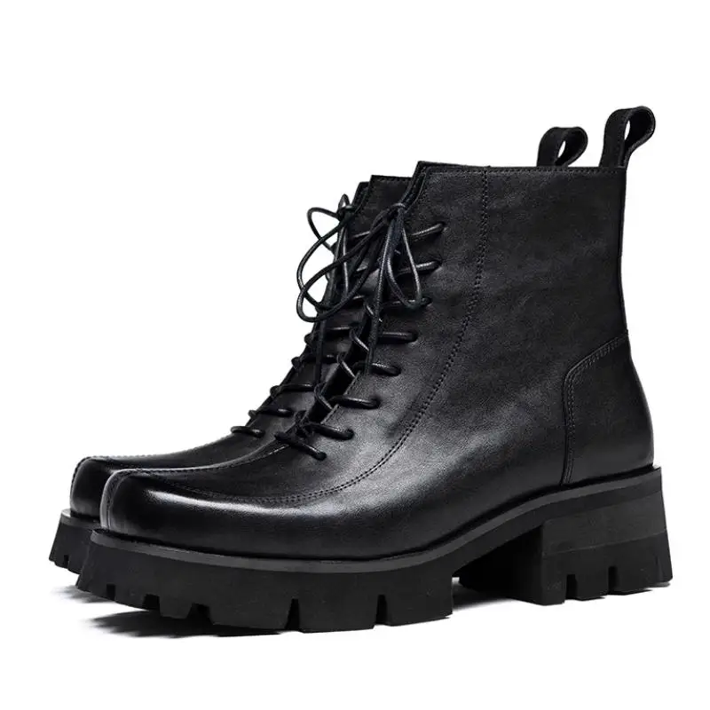 New Square Toe Cow Leather Height Increase Ankle Boots Men Autumn Winter Quality Boots Mens Daily Work Leisure Fashion Boots
New Square Toe Cow Leather Height Increase Ankle Boots Men Autumn Winter Quality Boots Mens Daily Work Leisure Fashion Boots