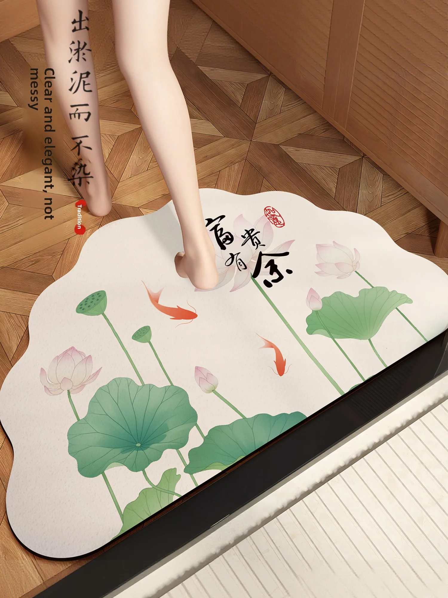 Новый китайский коврик для батомы Lotus Qui Dry, противоскользящий коврик для дома, коврик для входной двери, ковер с цветком лотоса и батомом
Новый китайский коврик для батомы Lotus Qui Dry, противоскользящий коврик для дома, коврик для входной двери, ковер с цветком лотоса и батомом