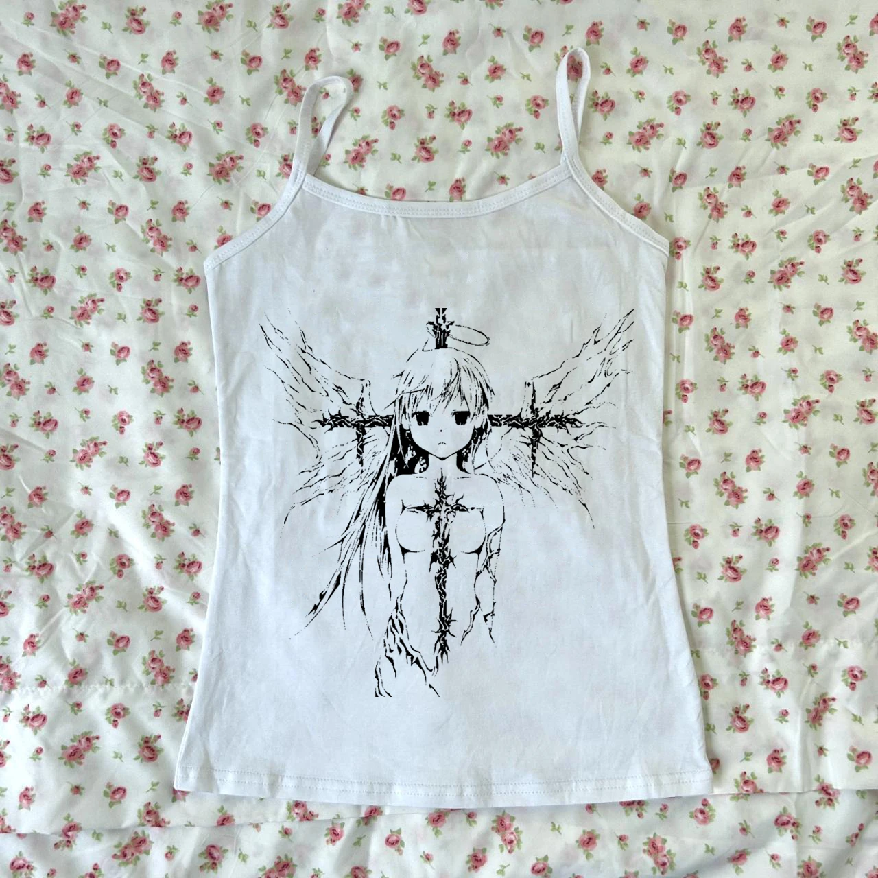 Y2k Style Aesthetic vest Sweet Sexy Tank Tops Women fashion Casual Punk Style Print Tanks Harajuku cute Grunge Emo Girls vest
Y2k Style Aesthetic vest Sweet Sexy Tank Tops Women fashion Casual Punk Style Print Tanks Harajuku cute Grunge Emo Girls vest