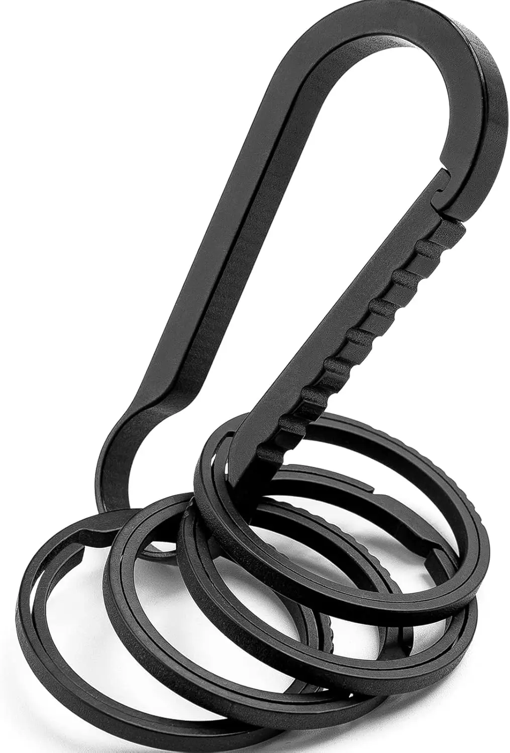 Titanium Quick Release Key Chain Clip with 4 Key Ring, Heavy Duty Small Carabiner Keychain Clip for Men and Women
Titanium Quick Release Key Chain Clip with 4 Key Ring, Heavy Duty Small Carabiner Keychain Clip for Men and Women