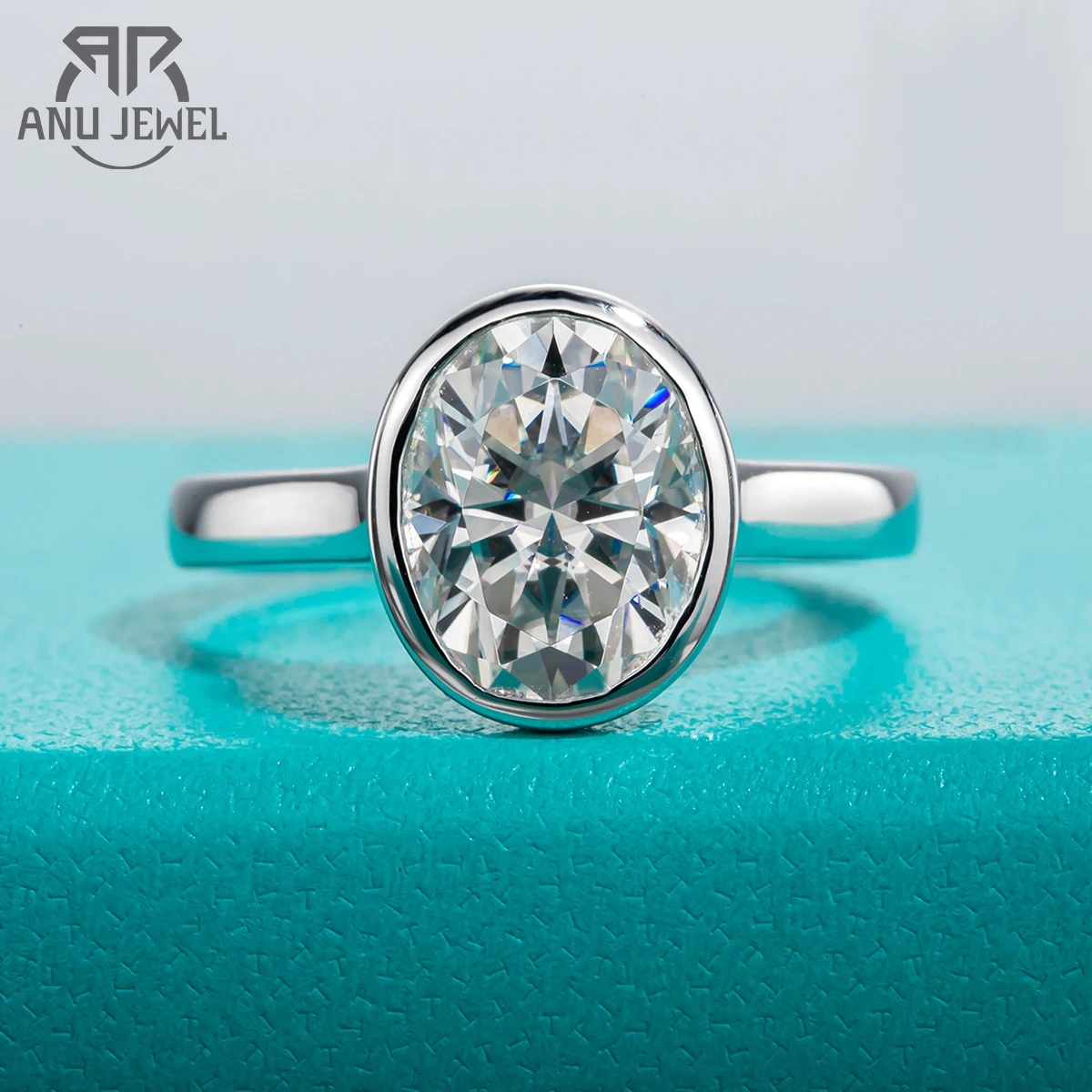 AnuJewel 3ct D Color Oval Moissanite Engagement Ring 925 Sterling Silver Bezel Wedding Rings For Women With GRA Certificate
AnuJewel 3ct D Color Oval Moissanite Engagement Ring 925 Sterling Silver Bezel Wedding Rings For Women With GRA Certificate