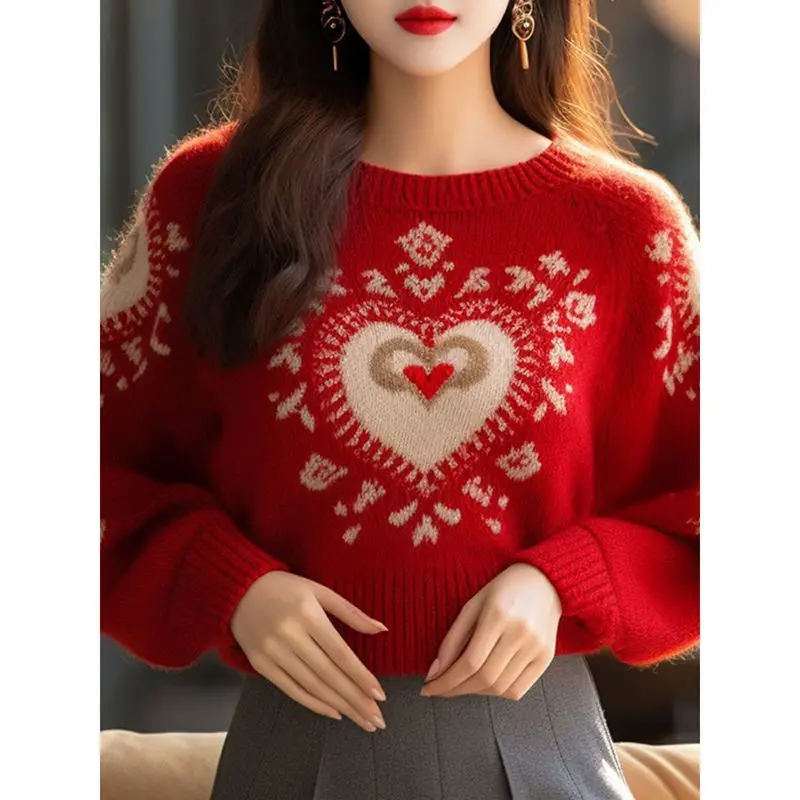 Атмосферный красный свитер Love, женский свитер на осень и зиму 2025 года, новый стильный свитер с изображением зодиака, маленький топ в стиле аромата
Атмосферный красный свитер Love, женский свитер на осень и зиму 2025 года, новый стильный свитер с изображением зодиака, маленький топ в стиле аромата