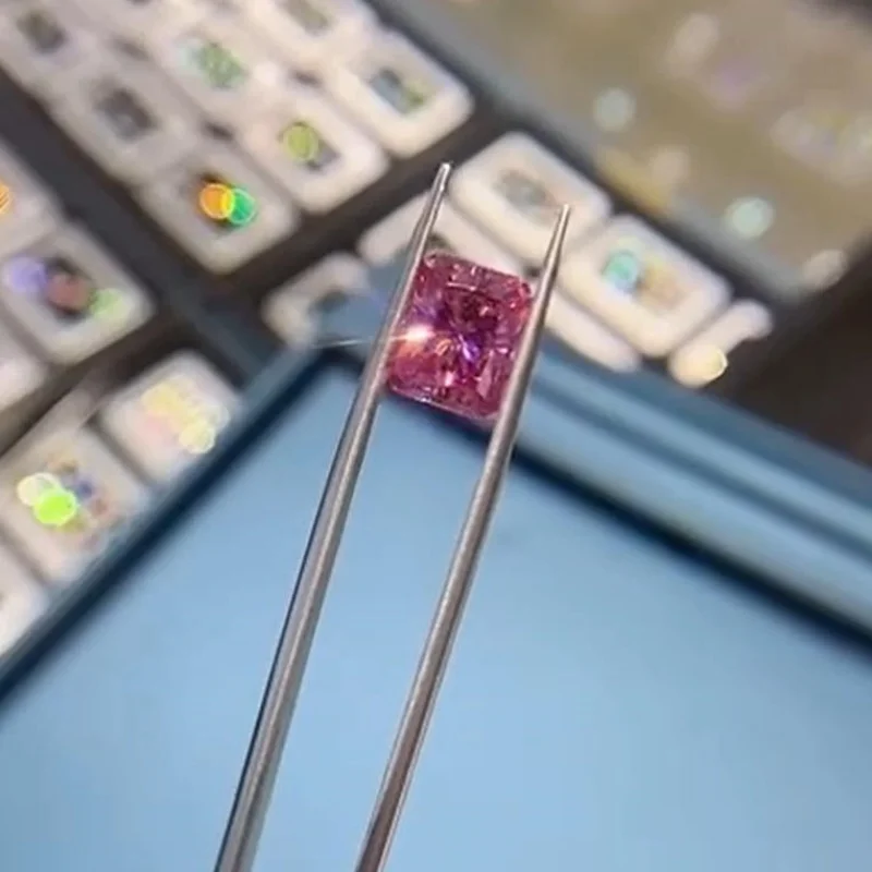 Pink Color Loose Moissanite Stone 5x7mm 1ct Excellent Cut GRA Radiant Moissanites Diamond Gems for Jewelry Making Ring Necvklace
Pink Color Loose Moissanite Stone 5x7mm 1ct Excellent Cut GRA Radiant Moissanites Diamond Gems for Jewelry Making Ring Necvklace