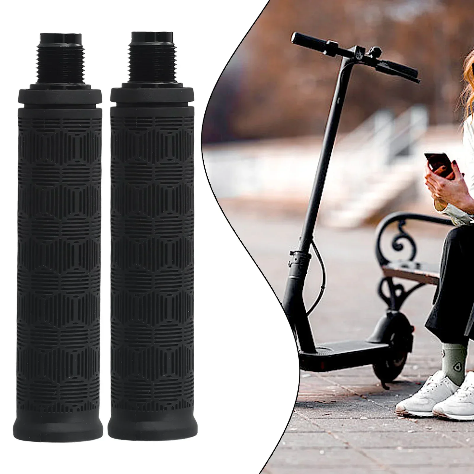 1 Pair Handlebar Grip Non Slip Rubber Electric Scooter Handle Cover 143x33mm For HX X7 X8 X9 Electric Scooters Accessories
1 Pair Handlebar Grip Non Slip Rubber Electric Scooter Handle Cover 143x33mm For HX X7 X8 X9 Electric Scooters Accessories