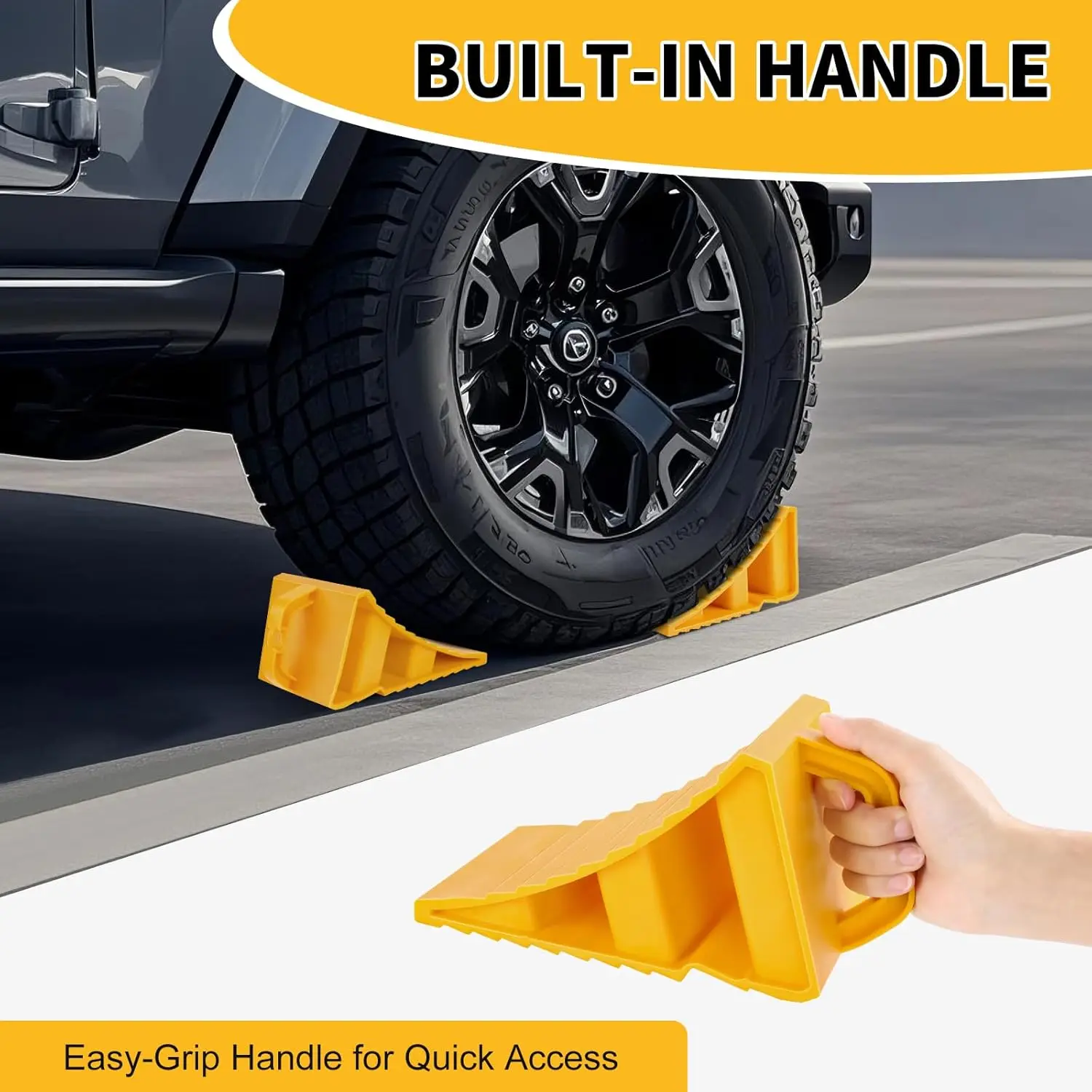 2pcs/4pcs The trailer wheel stopper uses a hard plastic RV wheel guard, with a handle for easy removal and placement. It is suit
2pcs/4pcs The trailer wheel stopper uses a hard plastic RV wheel guard, with a handle for easy removal and placement. It is suit