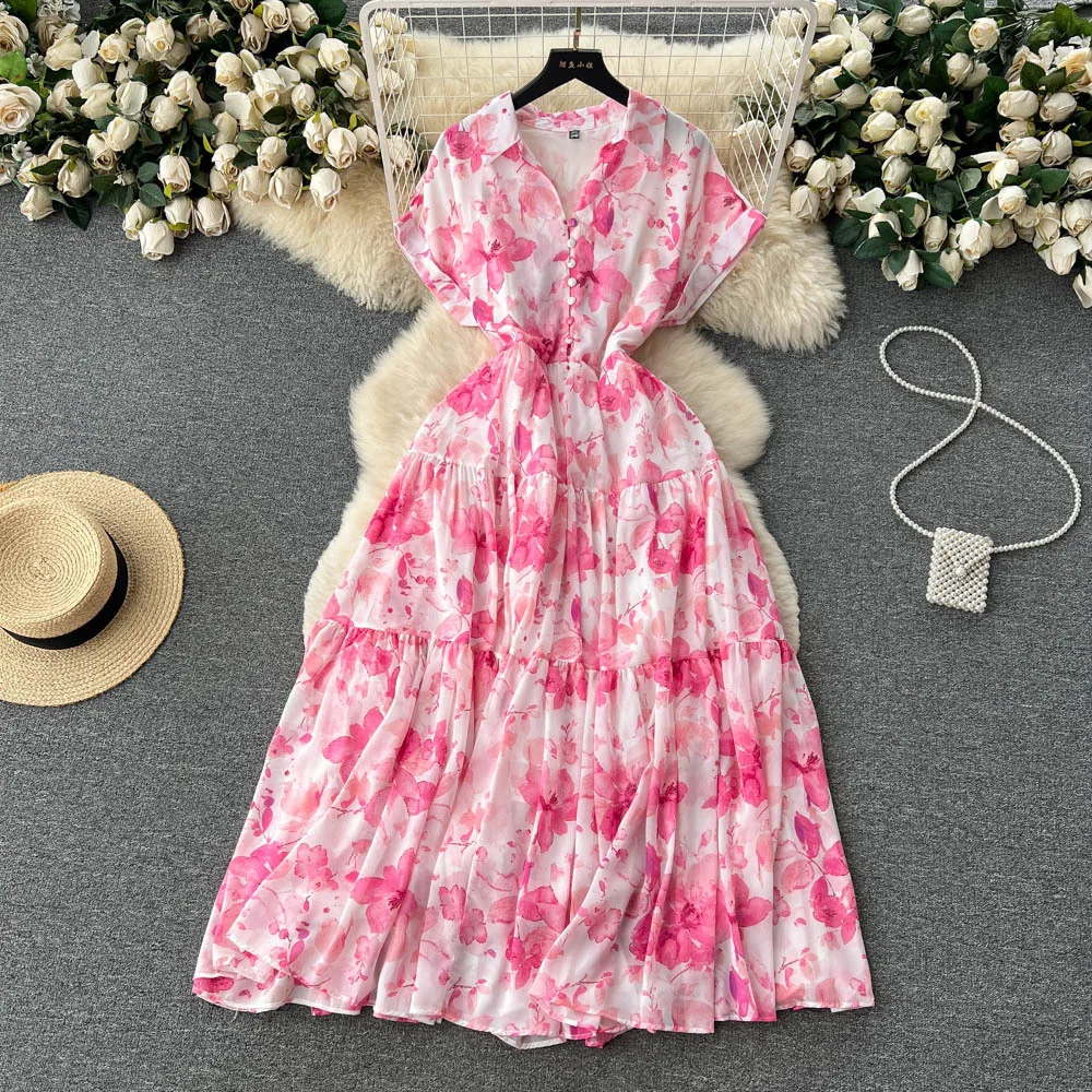 Floral Print Dress Women Long Dresses Chiffon A Line Vestidos Streetwear Turn Down Collar Night Elegant Y2k Party High Waist
Floral Print Dress Women Long Dresses Chiffon A Line Vestidos Streetwear Turn Down Collar Night Elegant Y2k Party High Waist