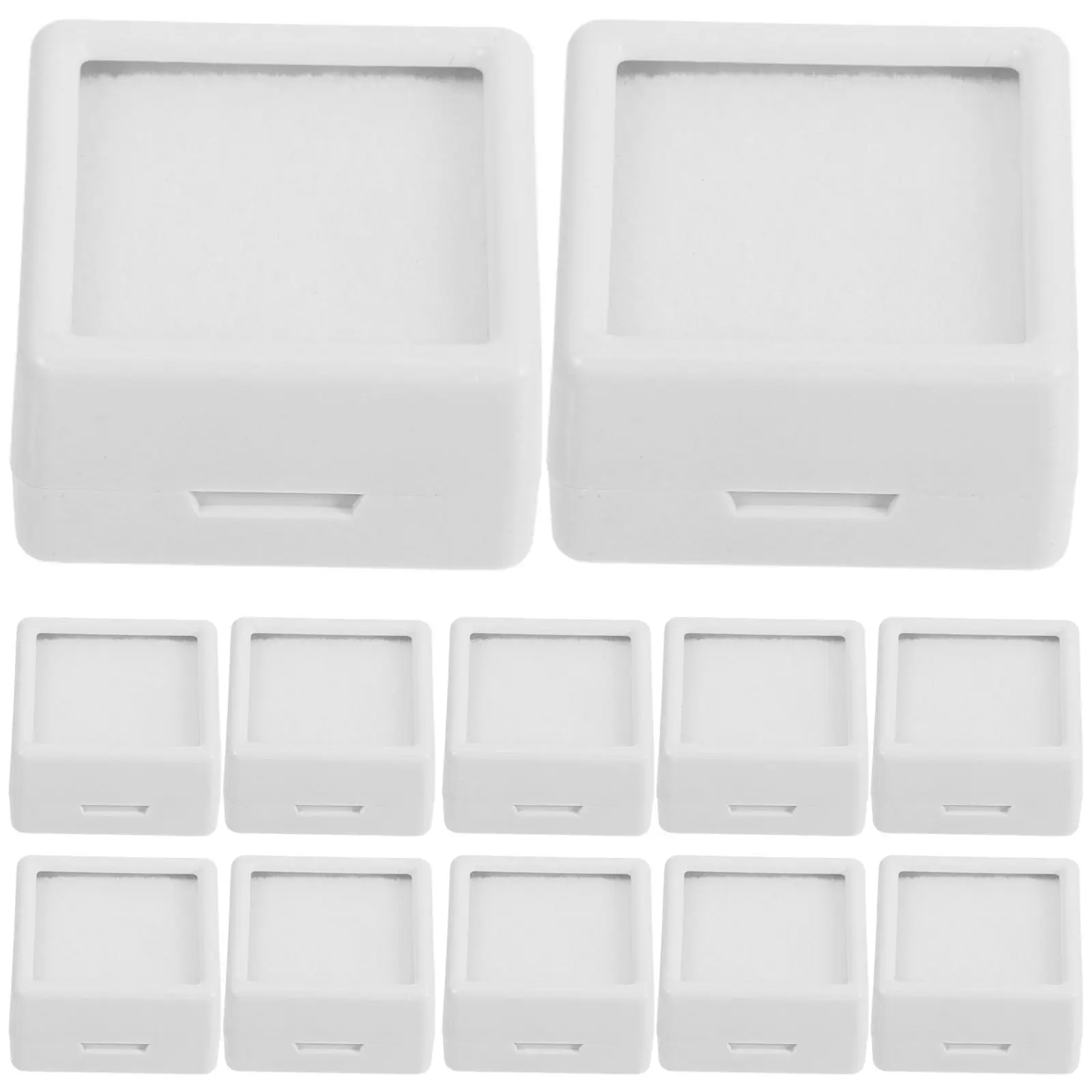 12 Pcs Box Gemstone Display Case Clear Acrylic Holder White Color Storage Solution Compact Clear Display Case Size
12 Pcs Box Gemstone Display Case Clear Acrylic Holder White Color Storage Solution Compact Clear Display Case Size