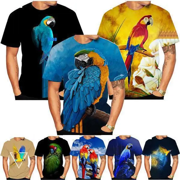 New Fashion Men's/women's T-shirt 3d Parrot Animal Pattern Print Street Clothing Novelty Children's O-neck Thin Harajuku Top
New Fashion Men's/women's T-shirt 3d Parrot Animal Pattern Print Street Clothing Novelty Children's O-neck Thin Harajuku Top