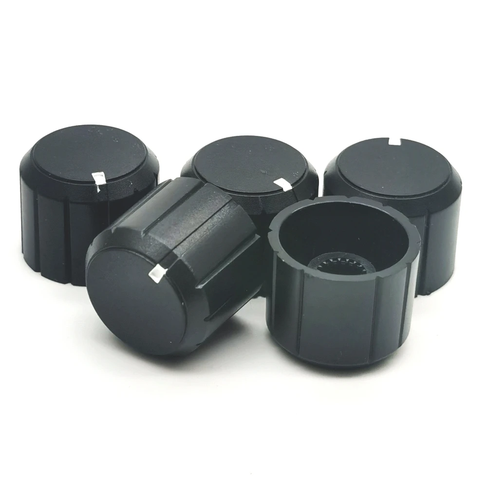 5pcs Potentiometer Plastic Knob 20*16mm 6mm Shaft Hole Dia Plastic Threaded knurled Potentiometer Knobs Caps
5pcs Potentiometer Plastic Knob 20*16mm 6mm Shaft Hole Dia Plastic Threaded knurled Potentiometer Knobs Caps