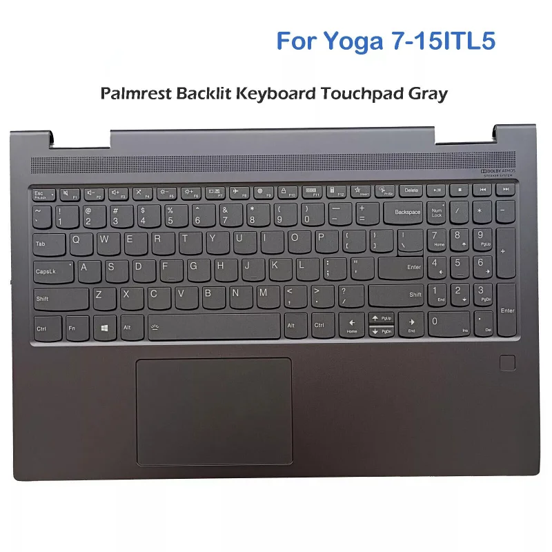 Y+For Yoga 7-15ITL5 82BJ Palmrest Backlit Keyboard Touchpad 5CB1A22487 Gray #W6
Y+For Yoga 7-15ITL5 82BJ Palmrest Backlit Keyboard Touchpad 5CB1A22487 Gray #W6