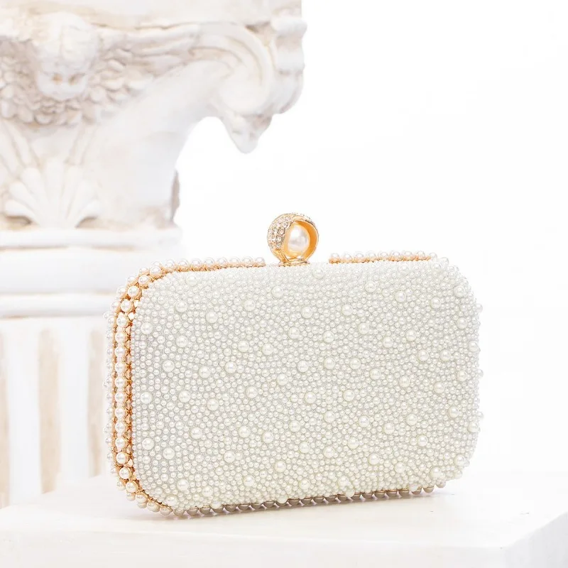 Fashion Elegant Women White Beige Luxury Special Crystals Beaded Pearl Evening Clutch Bags Wedding Party Handbag Beaded
Fashion Elegant Women White Beige Luxury Special Crystals Beaded Pearl Evening Clutch Bags Wedding Party Handbag Beaded