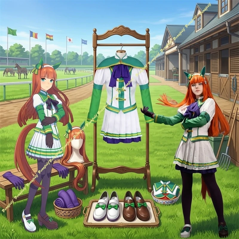 Pretty Derby Costume Silence Suzuka Cosplay High Quality Costume Set With Clothes,Wigs,Shoes,Tail Hallowen Play Role Clothes
Pretty Derby Costume Silence Suzuka Cosplay High Quality Costume Set With Clothes,Wigs,Shoes,Tail Hallowen Play Role Clothes