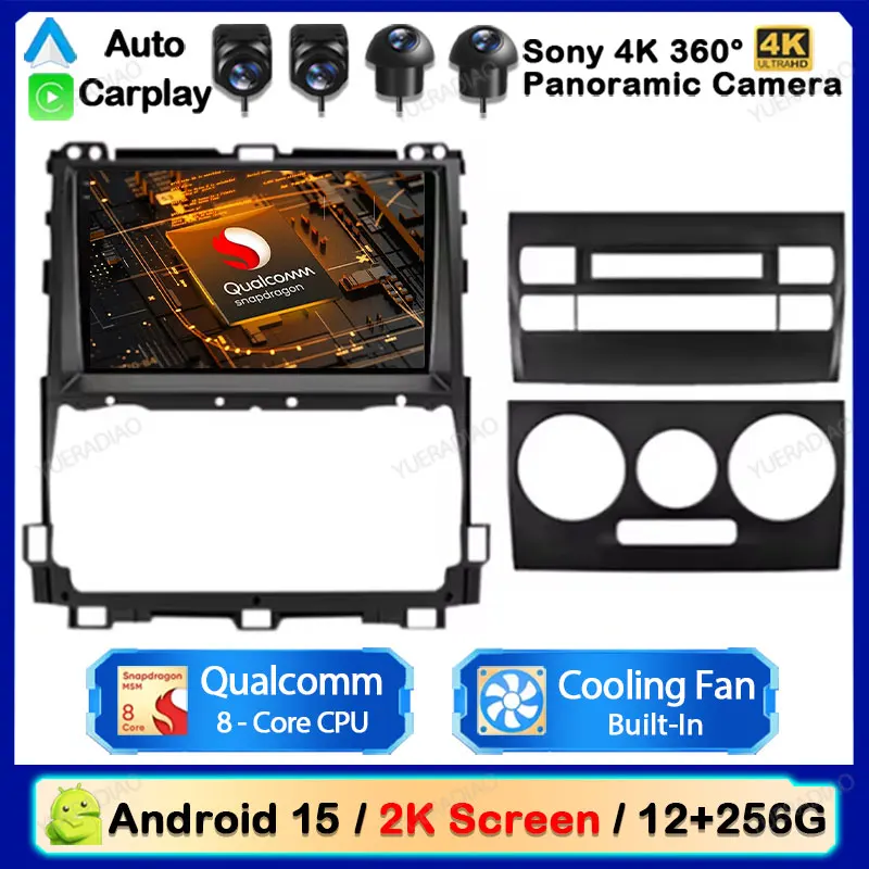 Автомобильный радиоприемник Android 15 для Toyota Land Cruiser Prado 120 III для Lexus GX470 GX 470 J120 2002-2009, мультимедийный плеер GPS NAVI
Автомобильный радиоприемник Android 15 для Toyota Land Cruiser Prado 120 III для Lexus GX470 GX 470 J120 2002-2009, мультимедийный плеер GPS NAVI