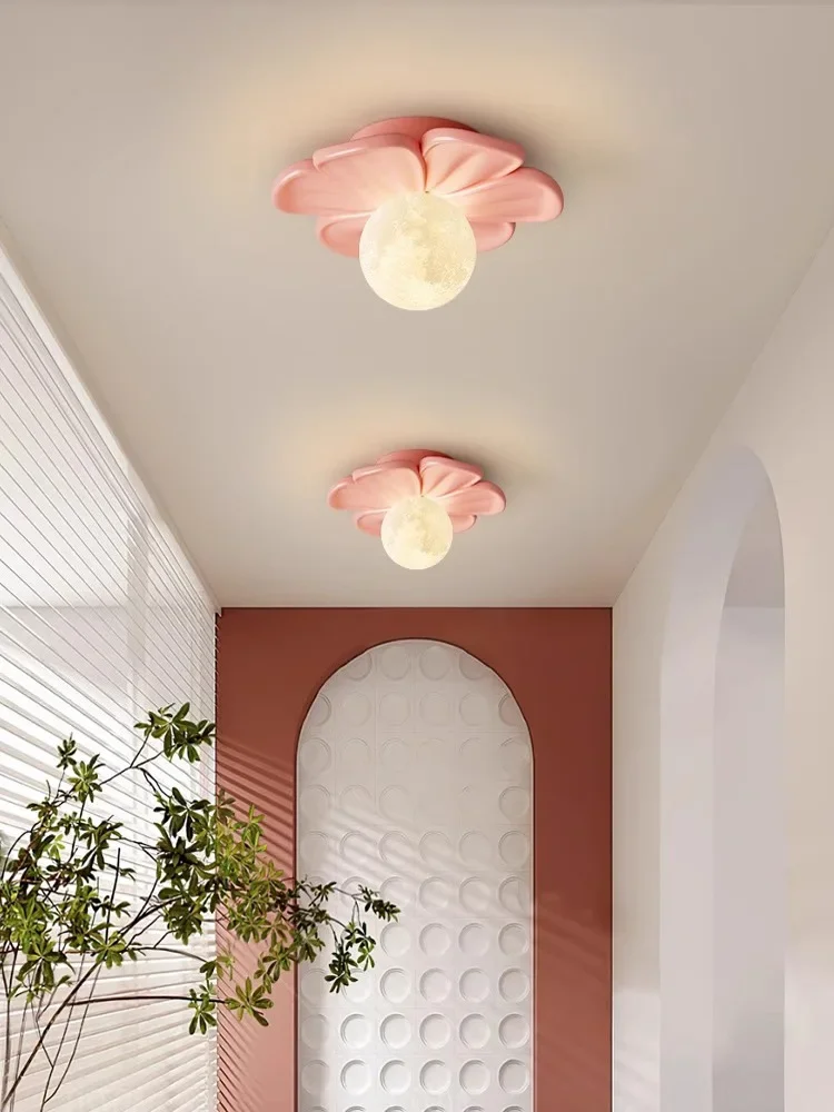 SANDYHA Nordic Style Ceiling Lights Petal Design Moon Lampshade Design Led Lamp for Bedroom Decoration Living Room Aisle Light
SANDYHA Nordic Style Ceiling Lights Petal Design Moon Lampshade Design Led Lamp for Bedroom Decoration Living Room Aisle Light