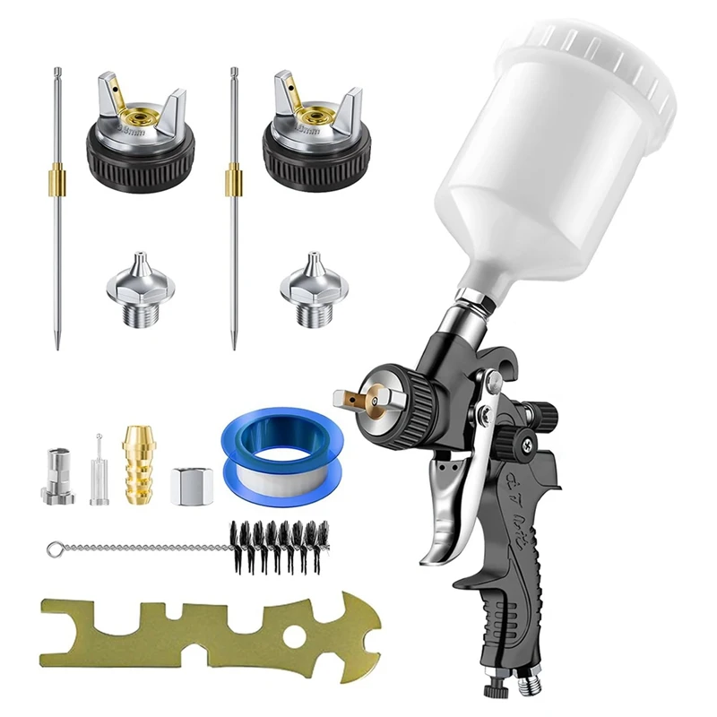 PTST HVLP Air Spray-Gun With 0.8/1.0 Mm Nozzles, Mini Automotive Air Paint Sprayer-Gun Kit, Car Paint-Gun Sprayer
PTST HVLP Air Spray-Gun With 0.8/1.0 Mm Nozzles, Mini Automotive Air Paint Sprayer-Gun Kit, Car Paint-Gun Sprayer