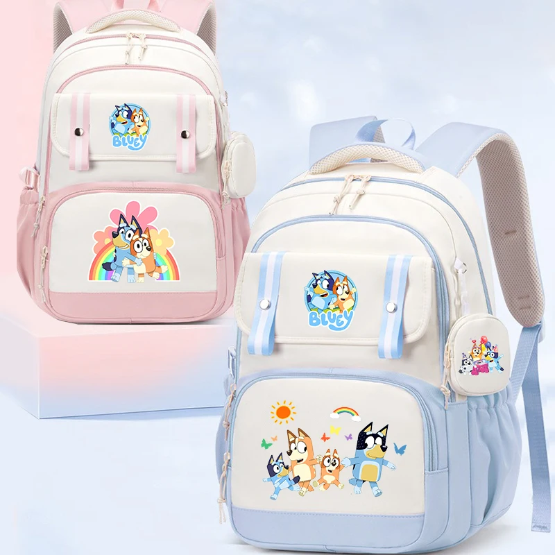 Bluey Large Capacity Backpack Cartoon Daypack Travel Commute Knapsack Schoolbag for Kids Girls Mochila With Coin Purse
Bluey Large Capacity Backpack Cartoon Daypack Travel Commute Knapsack Schoolbag for Kids Girls Mochila With Coin Purse