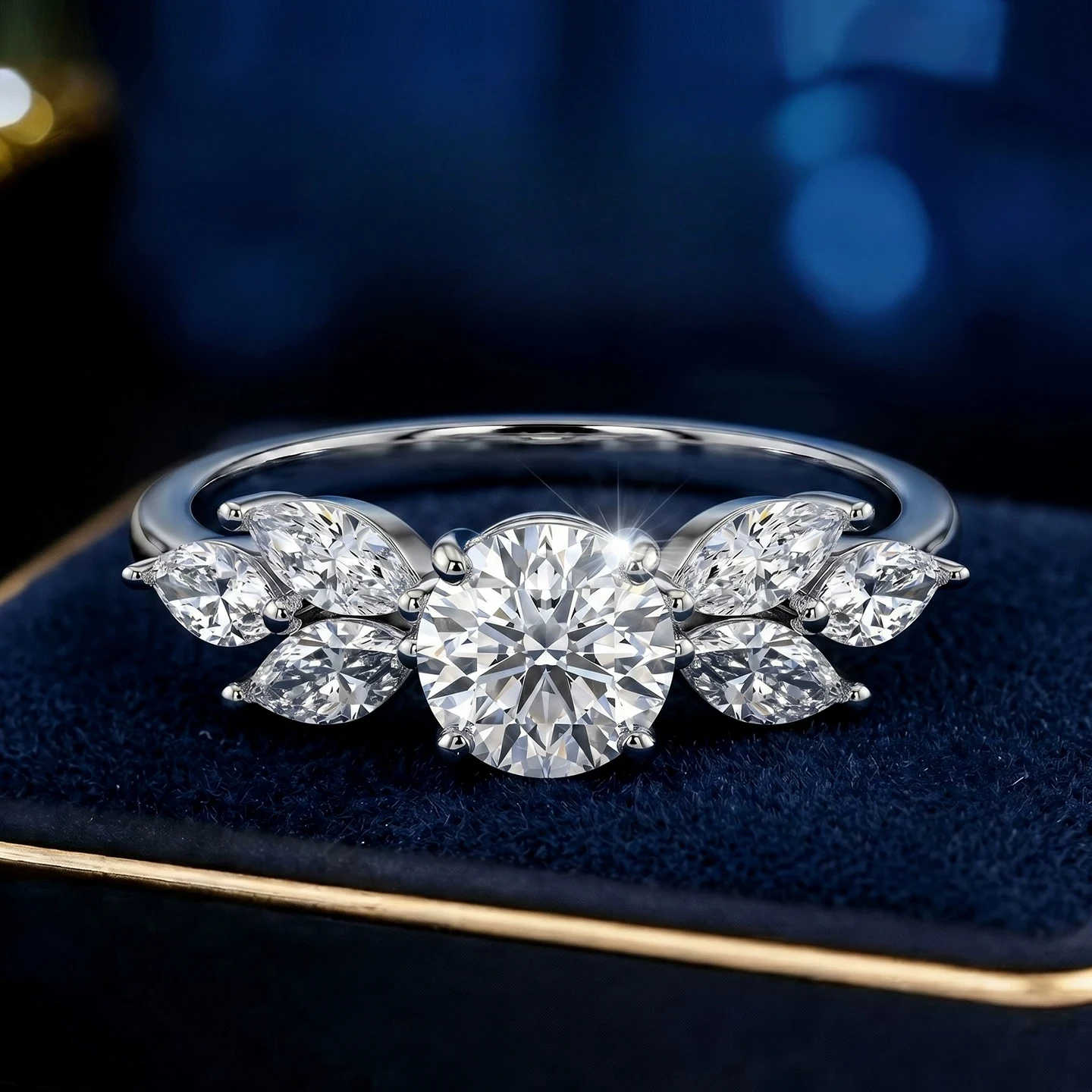 S925 Silver 80 Points D Color Moissanite Ring Angel Wings Light Luxury Premium Proposal Engagement Gift for Girlfriend
S925 Silver 80 Points D Color Moissanite Ring Angel Wings Light Luxury Premium Proposal Engagement Gift for Girlfriend