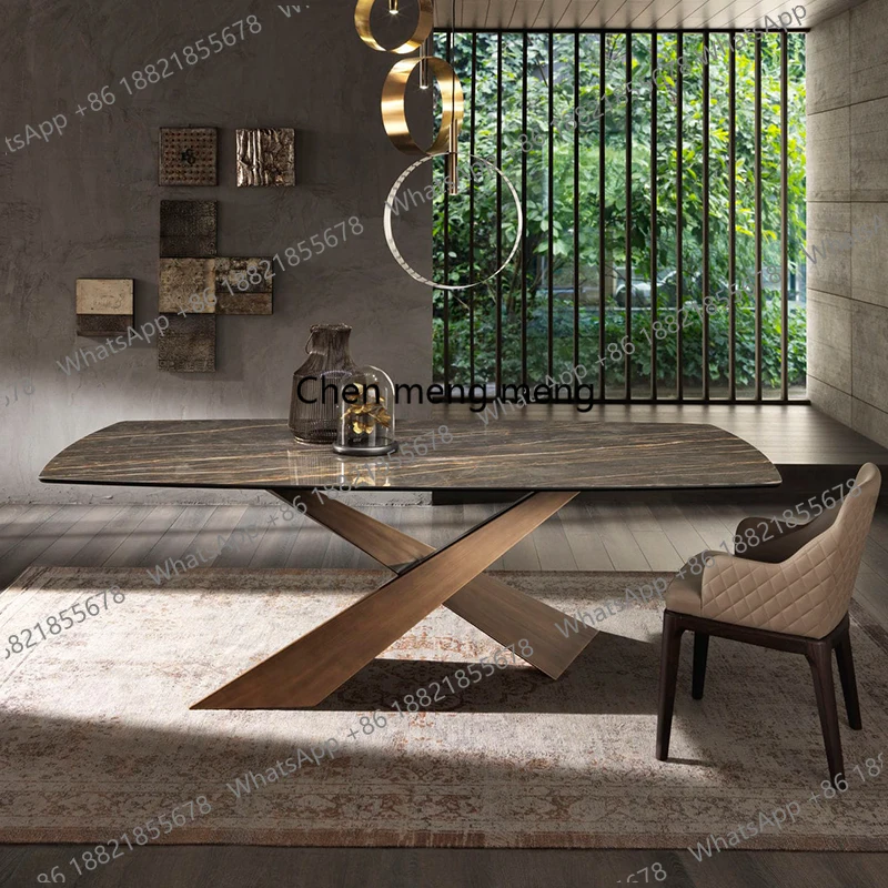 Italian Light Luxury Minimalist Dining Table Lounge High Quality Restaurant Table Modern Aesthetics Comfy Muebles Furniture
Italian Light Luxury Minimalist Dining Table Lounge High Quality Restaurant Table Modern Aesthetics Comfy Muebles Furniture