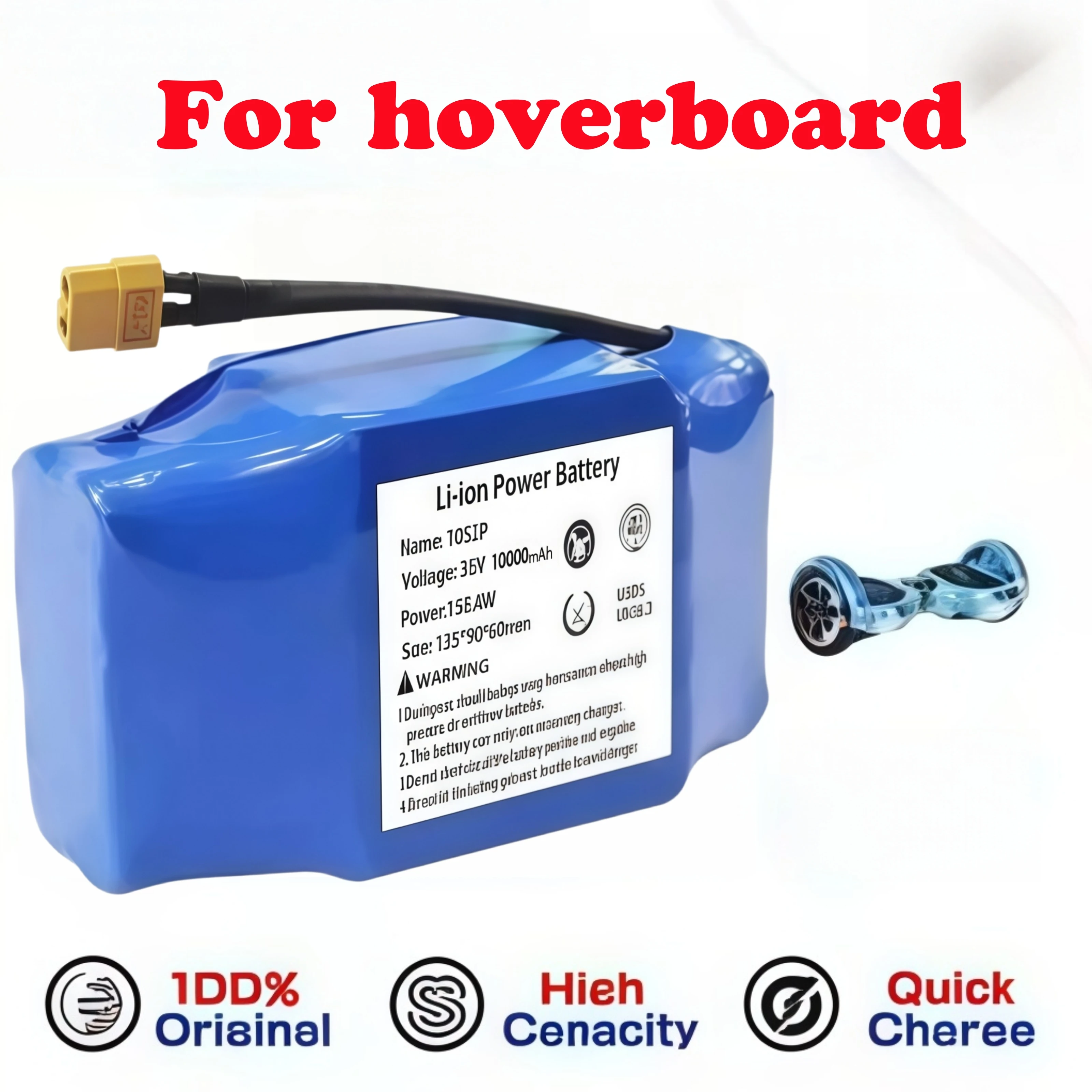 Genuine 36V 12Ah Li-ion Battery Pack for Hoverboard Self Balancing Scooter Unicycle 10S2P Rechargeable Spare Parts
Genuine 36V 12Ah Li-ion Battery Pack for Hoverboard Self Balancing Scooter Unicycle 10S2P Rechargeable Spare Parts