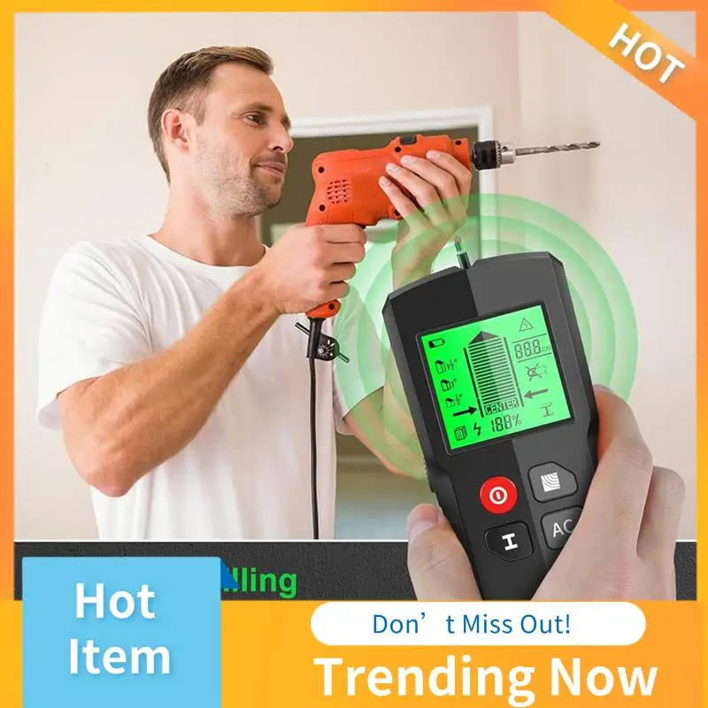 Stud Finder Wall Scanner High Quality 5 In 1 With HD LCD Display,AC Wire Detector,For Wood,Metal
Stud Finder Wall Scanner High Quality 5 In 1 With HD LCD Display,AC Wire Detector,For Wood,Metal