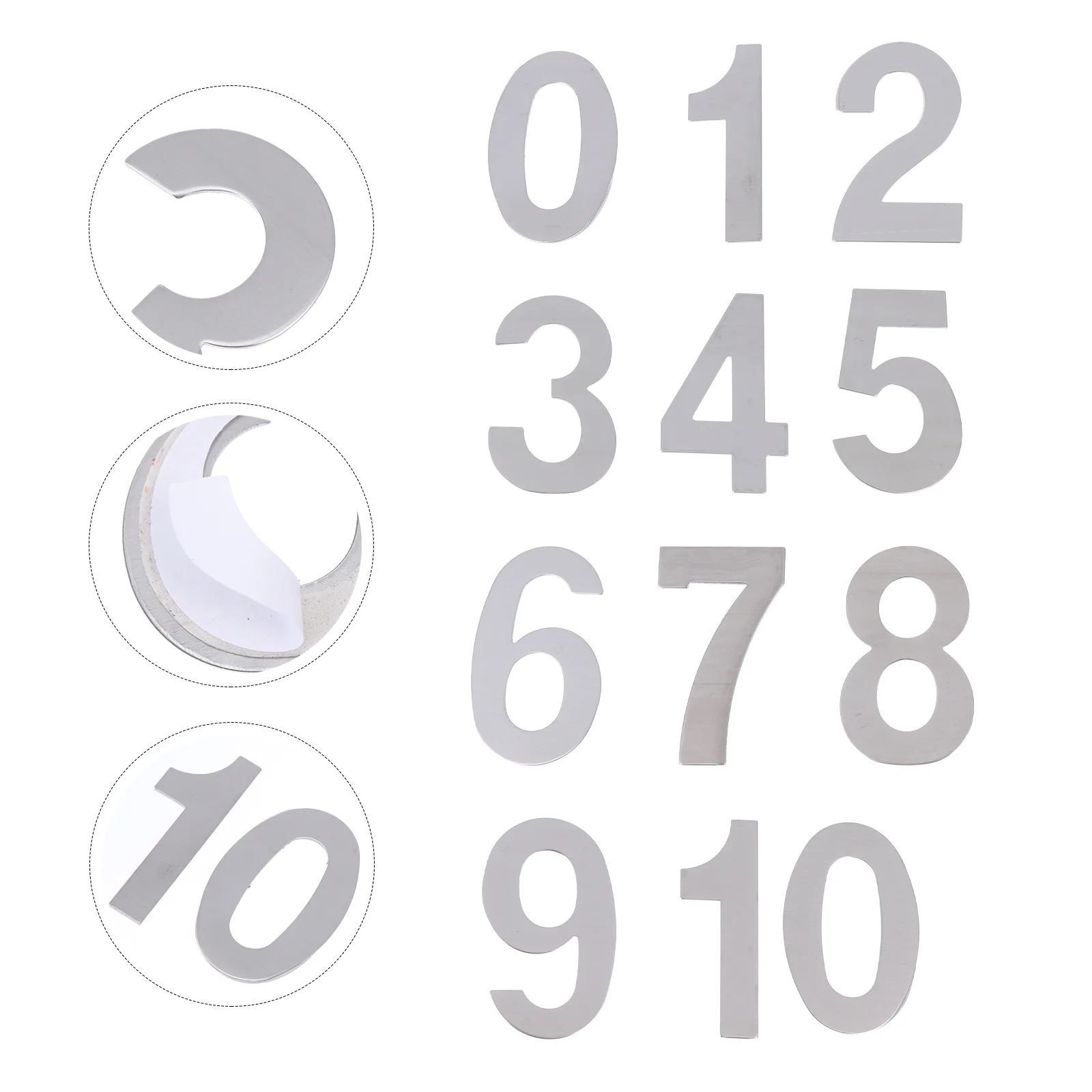 10 Pcs The Sign Mailbox Number Plate Office Retro Decor Address Stainless Steel Room Gate
10 Pcs The Sign Mailbox Number Plate Office Retro Decor Address Stainless Steel Room Gate