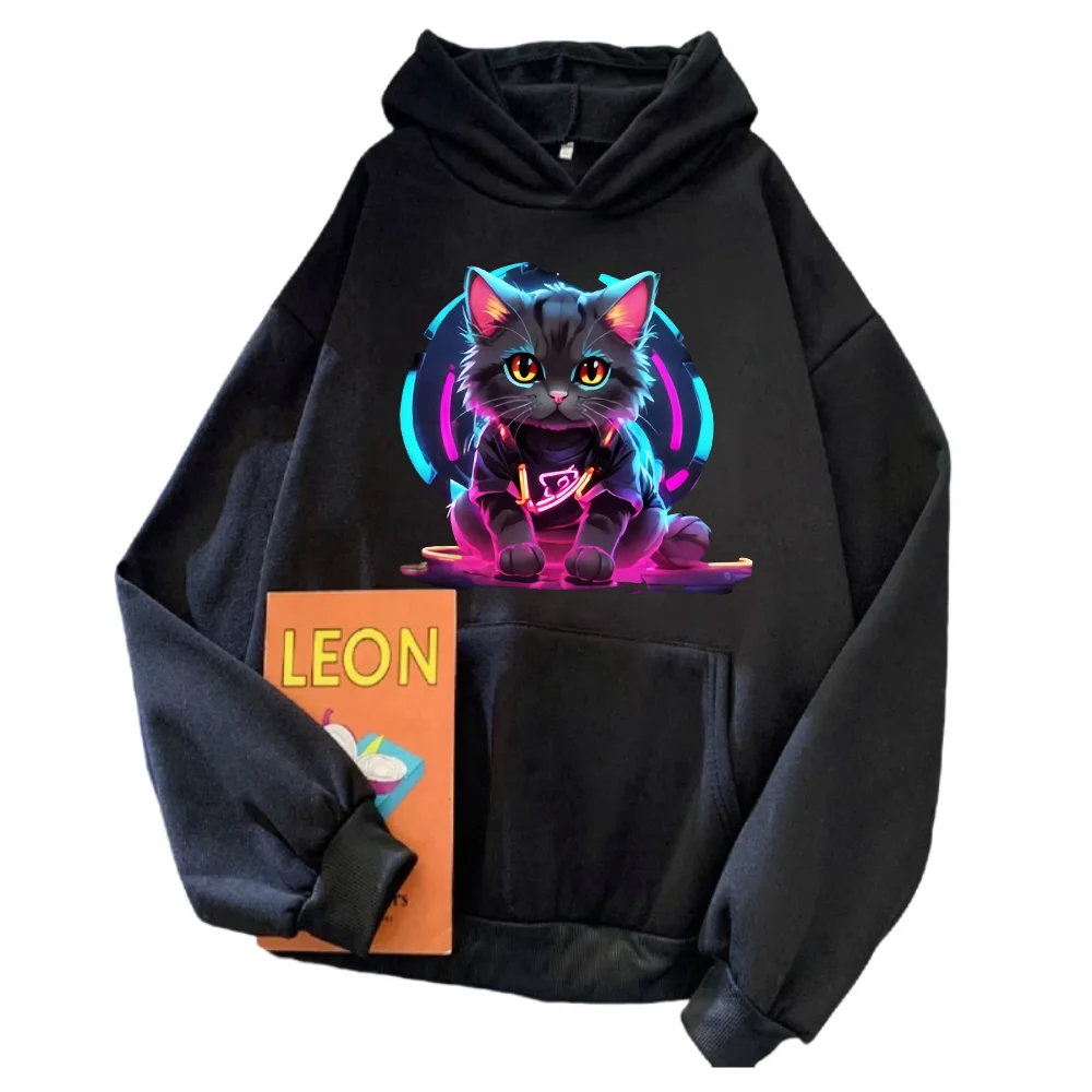 Neon Cat y2k streetwear kawaii harajuku sweatshirt ropa Athleisure Vintage oversized Hoodies Pullover clothes tops anime fit
Neon Cat y2k streetwear kawaii harajuku sweatshirt ropa Athleisure Vintage oversized Hoodies Pullover clothes tops anime fit