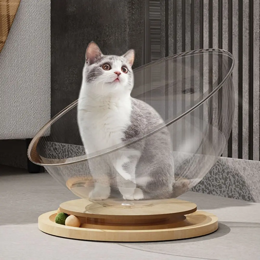Cat House Transparnt Space Capsule Cat Bed Acrylic Round Cat Sleeping Nest Universal Cat Toys Kitten
Cat House Transparnt Space Capsule Cat Bed Acrylic Round Cat Sleeping Nest Universal Cat Toys Kitten