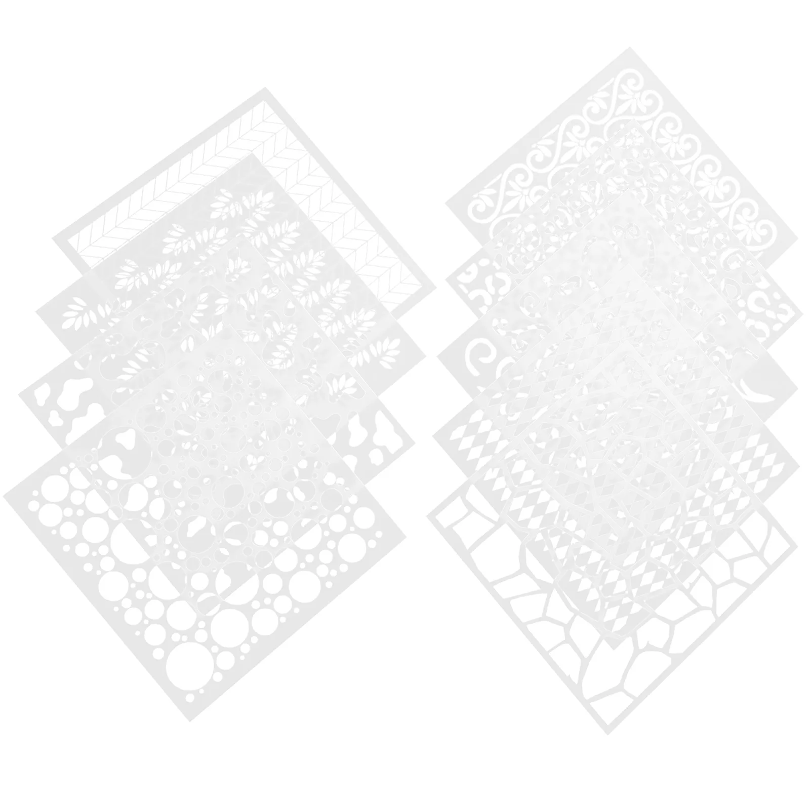 9pcs Pattern Template Reusable PET Delicate Painting Stencils Stencils for Crafts Painting Scrapbooking Planner Supplies
9pcs Pattern Template Reusable PET Delicate Painting Stencils Stencils for Crafts Painting Scrapbooking Planner Supplies