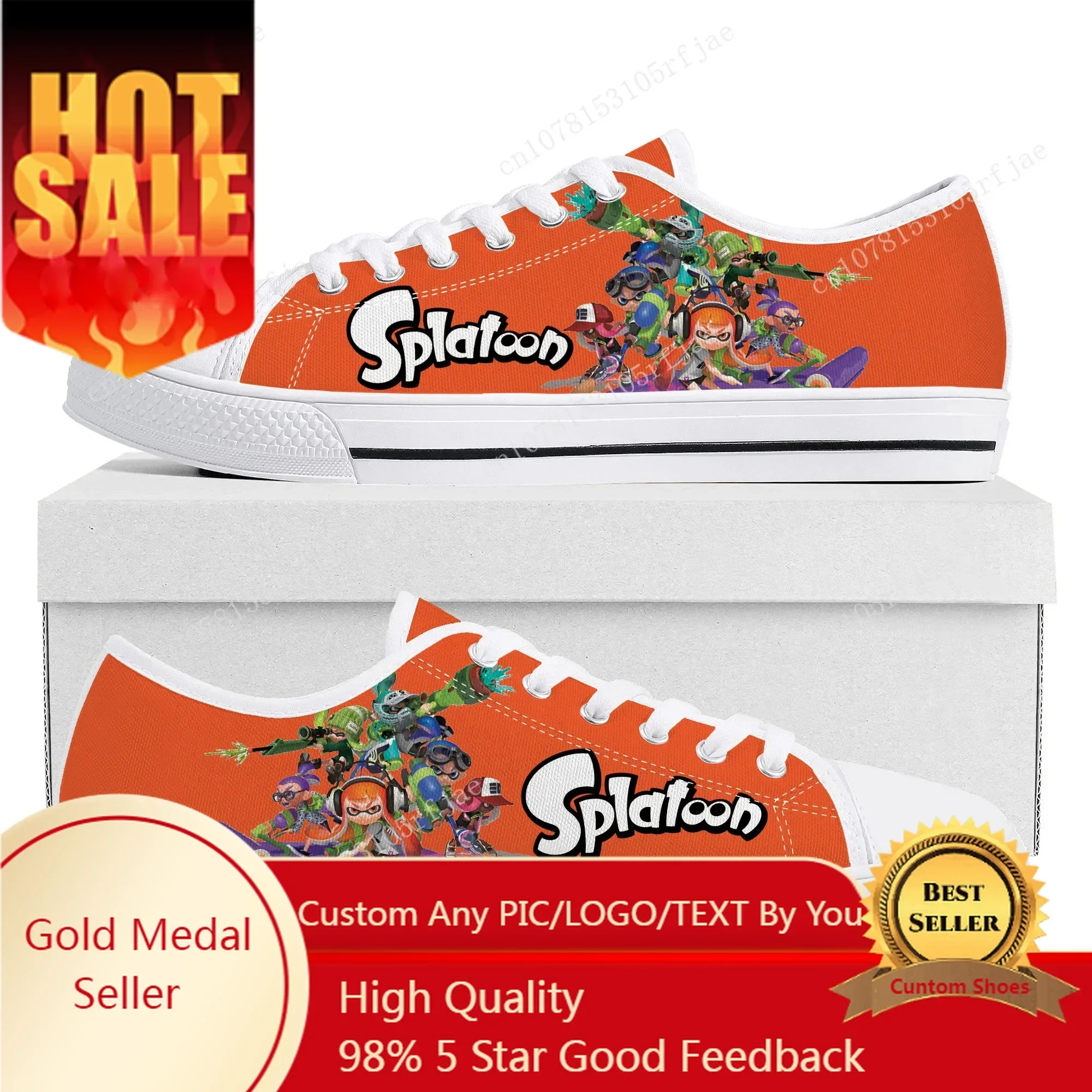 Anime Cartoon Game Splatoons Low Top Sneakers Women Men Teenager Canvas Fashion Sneaker Couple Custom Built Shoes
Anime Cartoon Game Splatoons Low Top Sneakers Women Men Teenager Canvas Fashion Sneaker Couple Custom Built Shoes