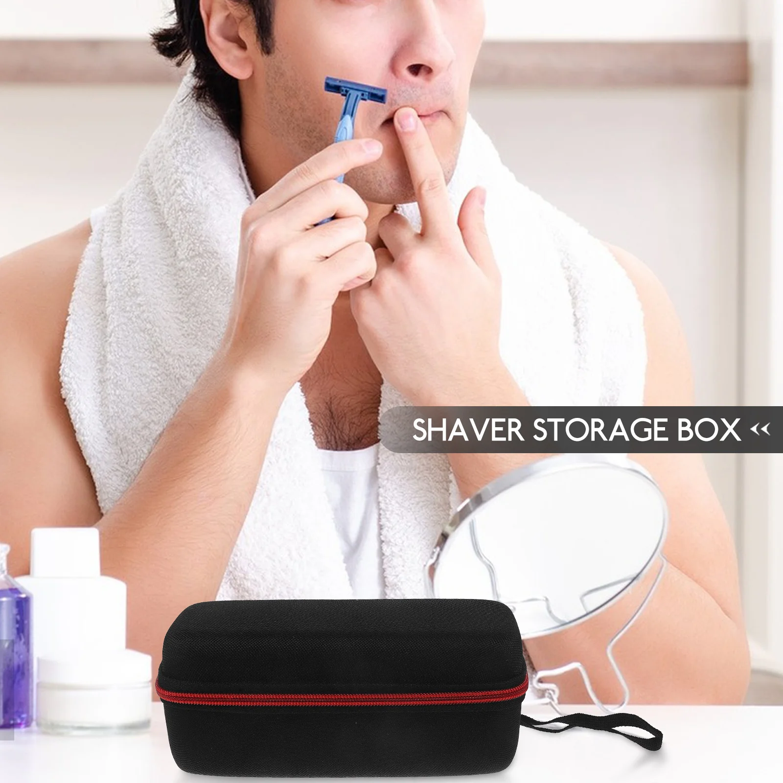Protective Case Oxford Cloth Eva Safety Razor Storage Box Compact Portable Travel Razor Carrying Case For Grooming Tools
Protective Case Oxford Cloth Eva Safety Razor Storage Box Compact Portable Travel Razor Carrying Case For Grooming Tools