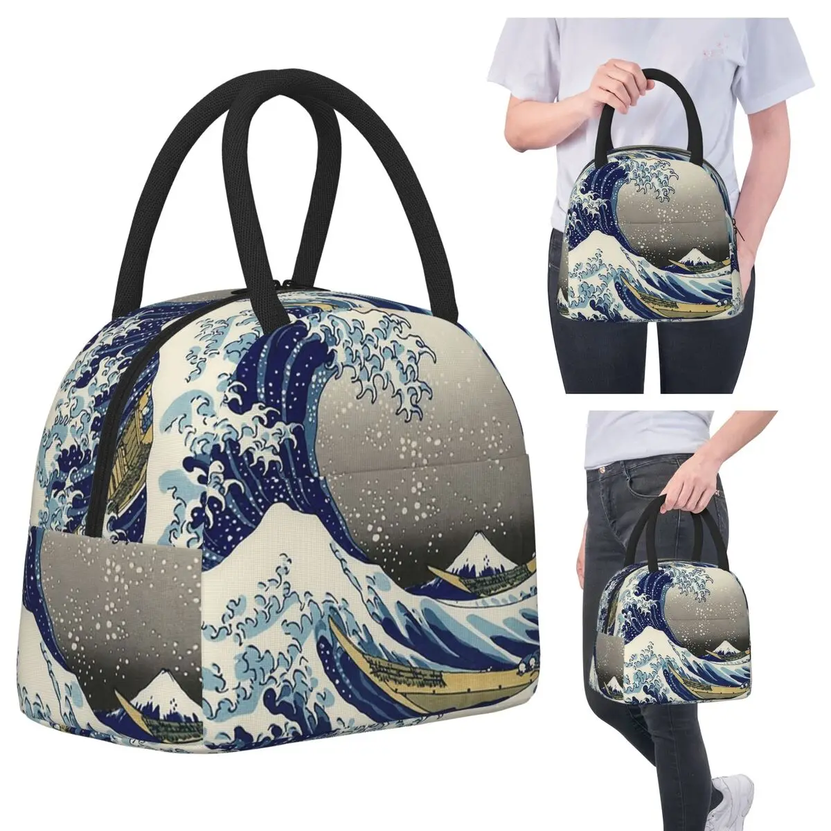 «Великая волна в Канагаве» от Katsushika Hokusai (репродукция) Изолированная сумка для обеда-холодильник Термальная коробка для еды Большая сумка для завтрака
«Великая волна в Канагаве» от Katsushika Hokusai (репродукция) Изолированная сумка для обеда-холодильник Термальная коробка для еды Большая сумка для завтрака