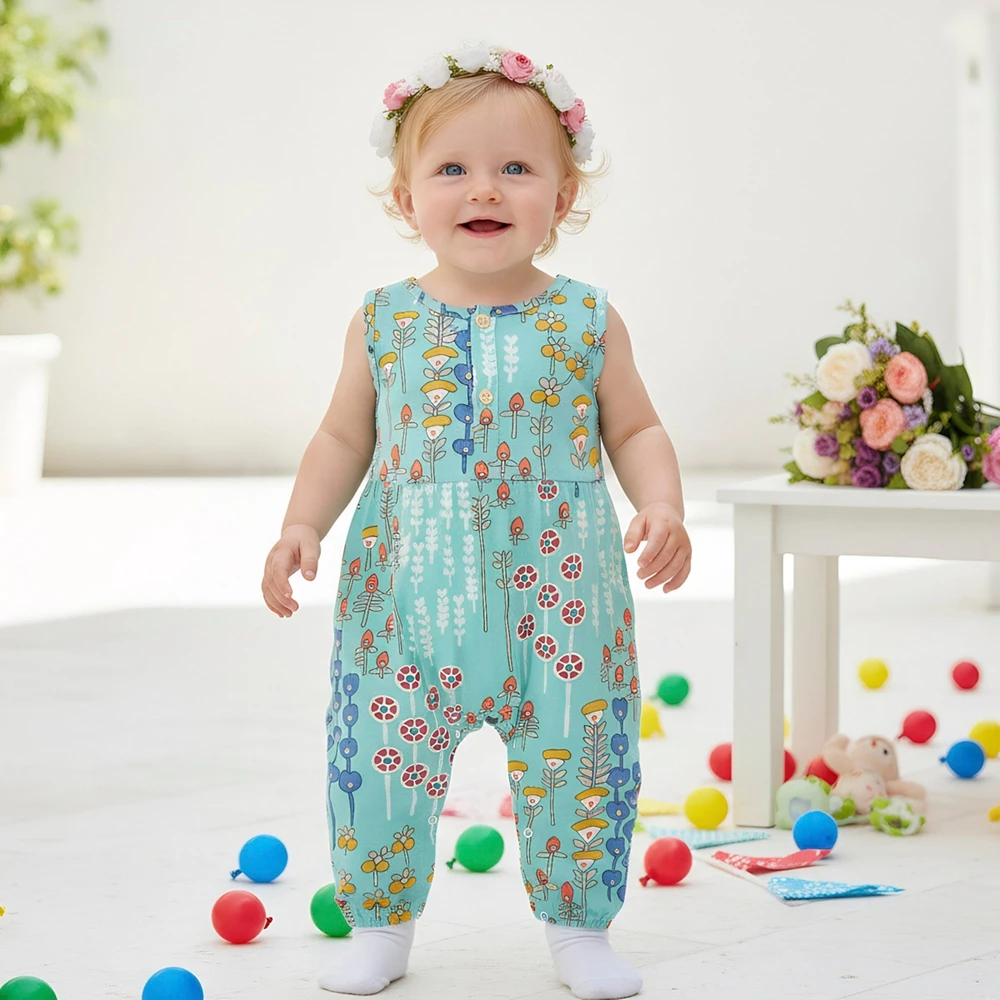 Infants Jumpsuits Clothing Baby Girls Summer Sleeveless Floral Holiday Soft Rompers Casual
Infants Jumpsuits Clothing Baby Girls Summer Sleeveless Floral Holiday Soft Rompers Casual