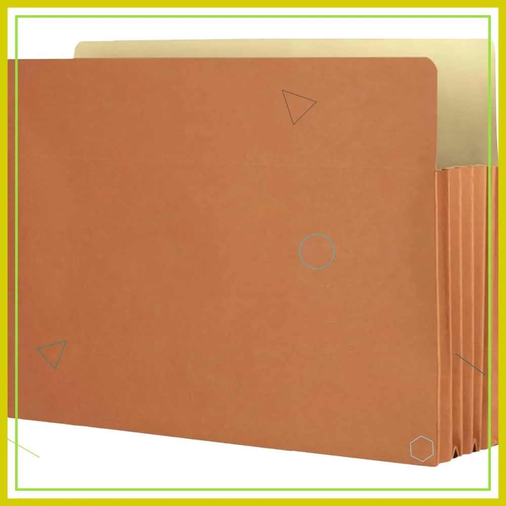 Expanding Accordion File Folder, Letter Size, 5.25" Expansion, 50 Pack, Red Rope, Straight Cut Tab
Expanding Accordion File Folder, Letter Size, 5.25" Expansion, 50 Pack, Red Rope, Straight Cut Tab