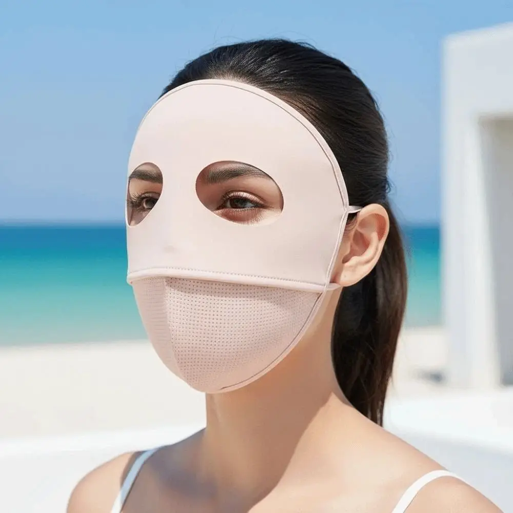 Comfortable Polyester Sunscreen Mask Traceless Small Hole Ice Silk Face Clothing Solid Color Elastic UV Protection Mask Men
Comfortable Polyester Sunscreen Mask Traceless Small Hole Ice Silk Face Clothing Solid Color Elastic UV Protection Mask Men