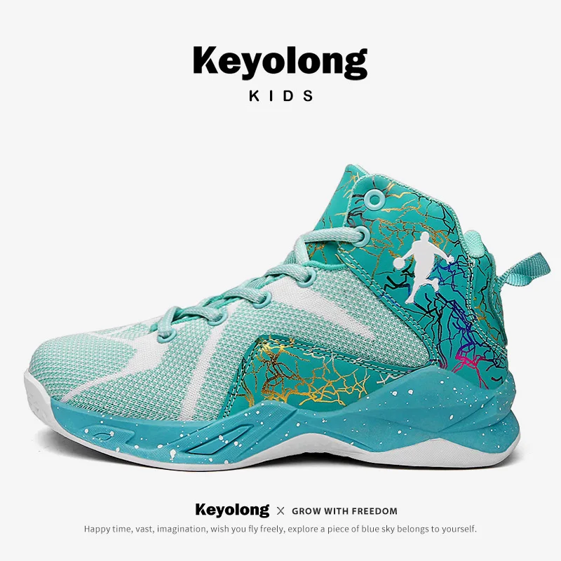 Kids Basketball Shoes Upper Design Childrens Sneakers Mid Non-slip Boys Outdoor Sports Breathable Shoes Size 30-40
Kids Basketball Shoes Upper Design Childrens Sneakers Mid Non-slip Boys Outdoor Sports Breathable Shoes Size 30-40