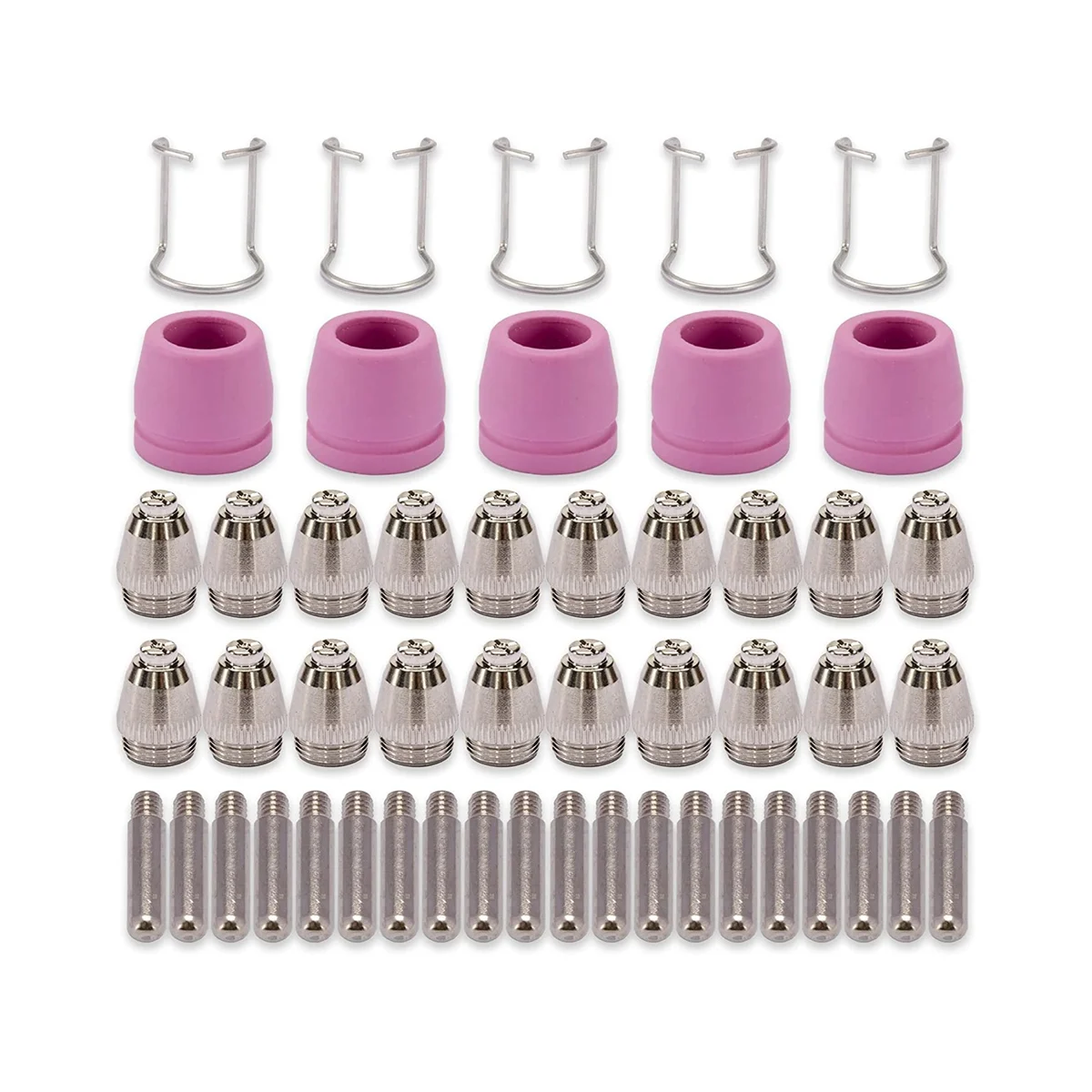 AG60 SG-55 WSD-60 Plasma Cutter Cutting Torch Tip Nozzles Consumables Kit Plasma Cutter Accessories 50PK
AG60 SG-55 WSD-60 Plasma Cutter Cutting Torch Tip Nozzles Consumables Kit Plasma Cutter Accessories 50PK