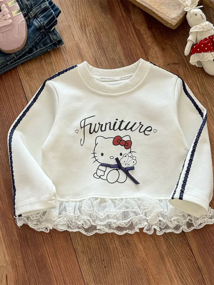 Новая осенняя детская толстовка 2025 года для девочек, повседневная, в корейском стиле, с мультяшным принтом, с рюшами, милый модный топ, длинный рукав, смесь шелка
Новая осенняя детская толстовка 2025 года для девочек, повседневная, в корейском стиле, с мультяшным принтом, с рюшами, милый модный топ, длинный рукав, смесь шелка